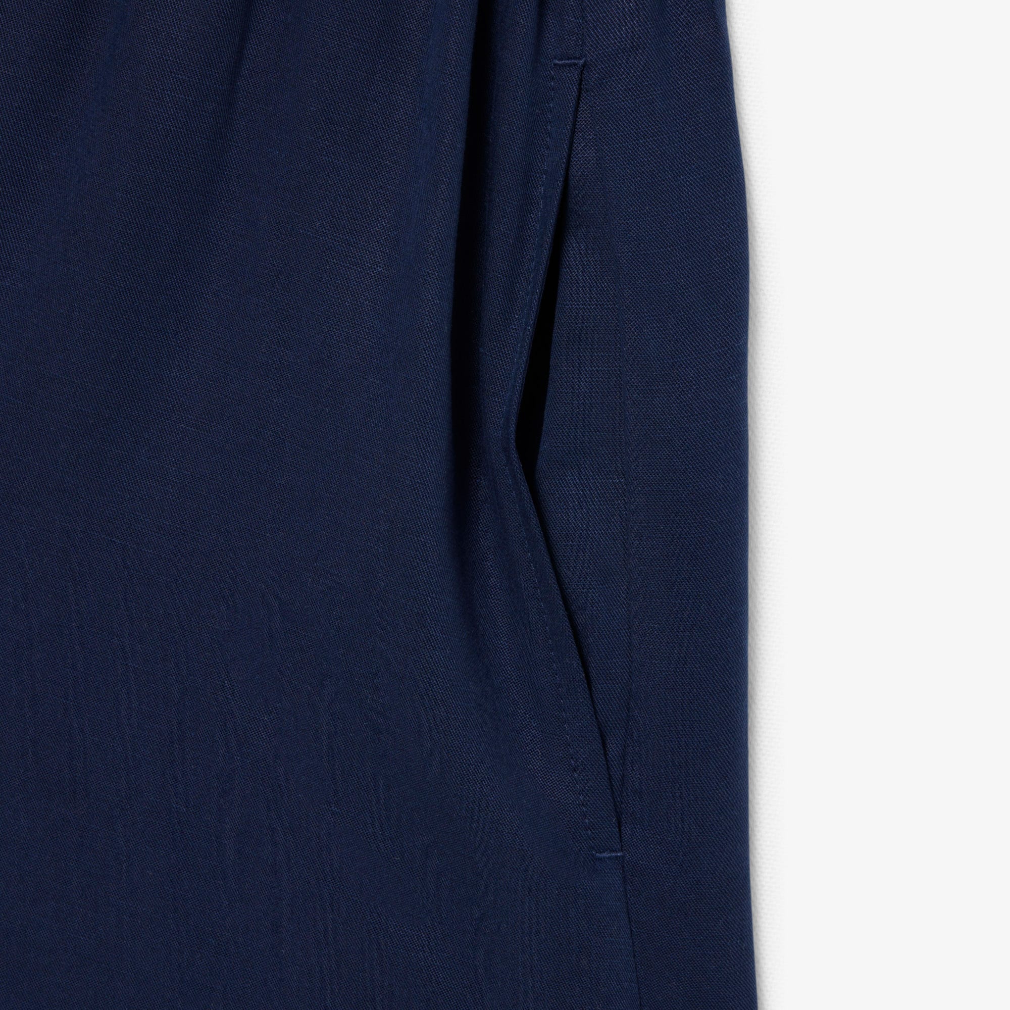 Fluid Linen Blend Shirt Dress image number 5