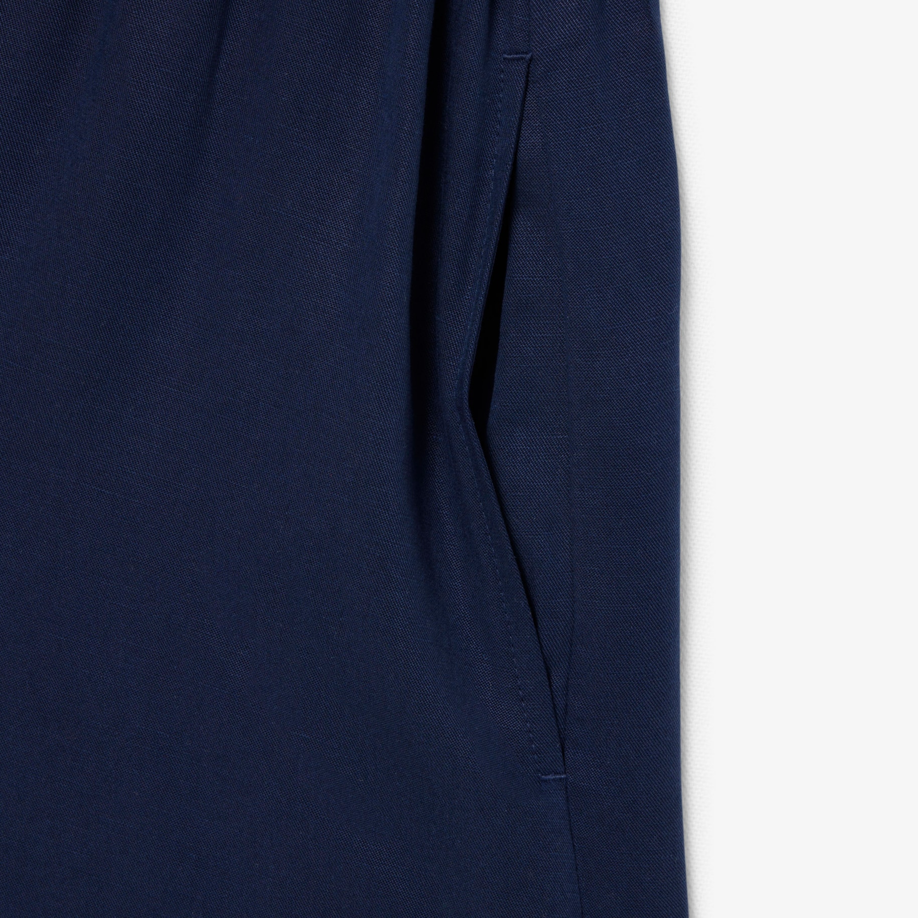Fluid Linen Blend Shirt Dress image number 5