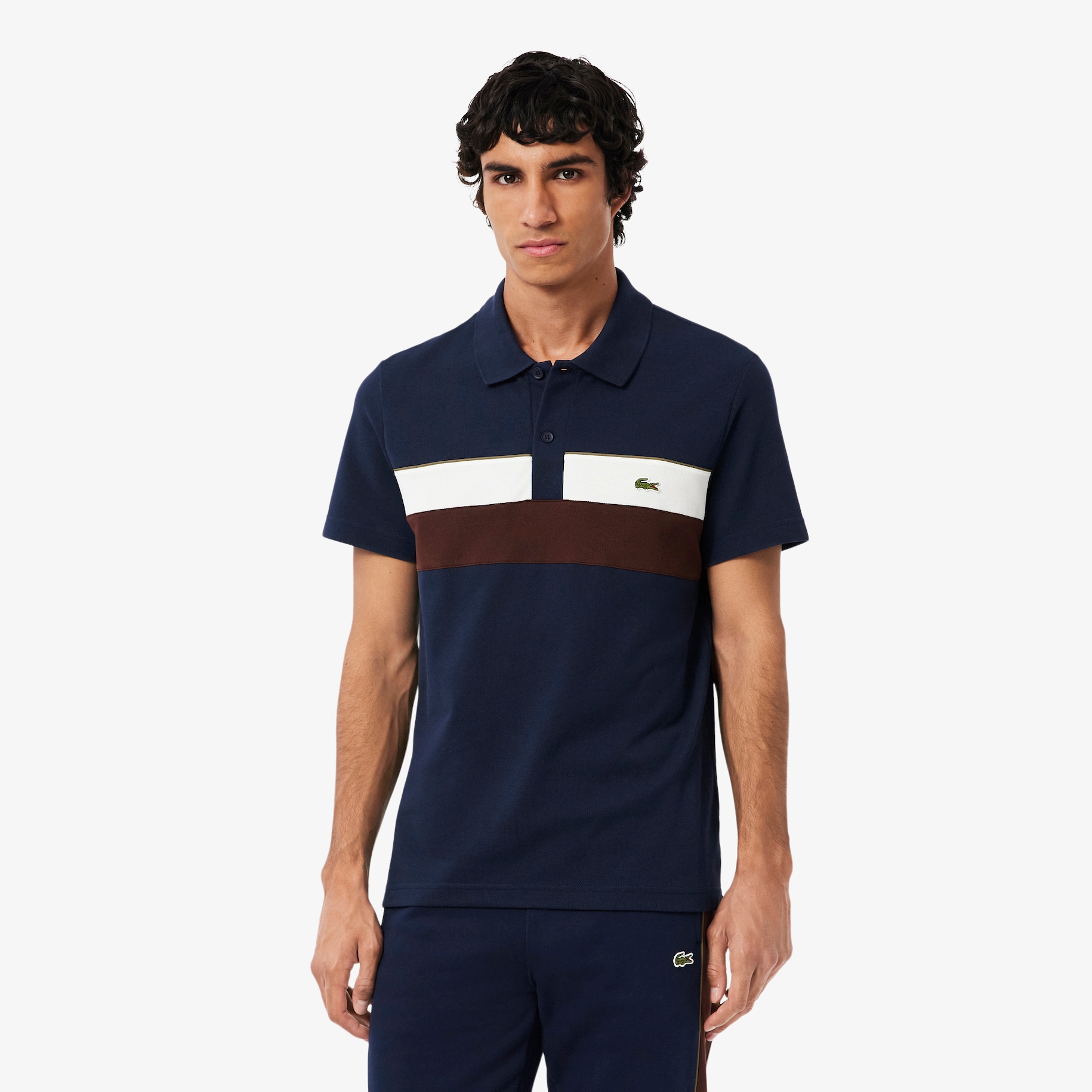 Regular Fit Colour-Block Petit Piqu&eacute; Polo Shirt image number 0