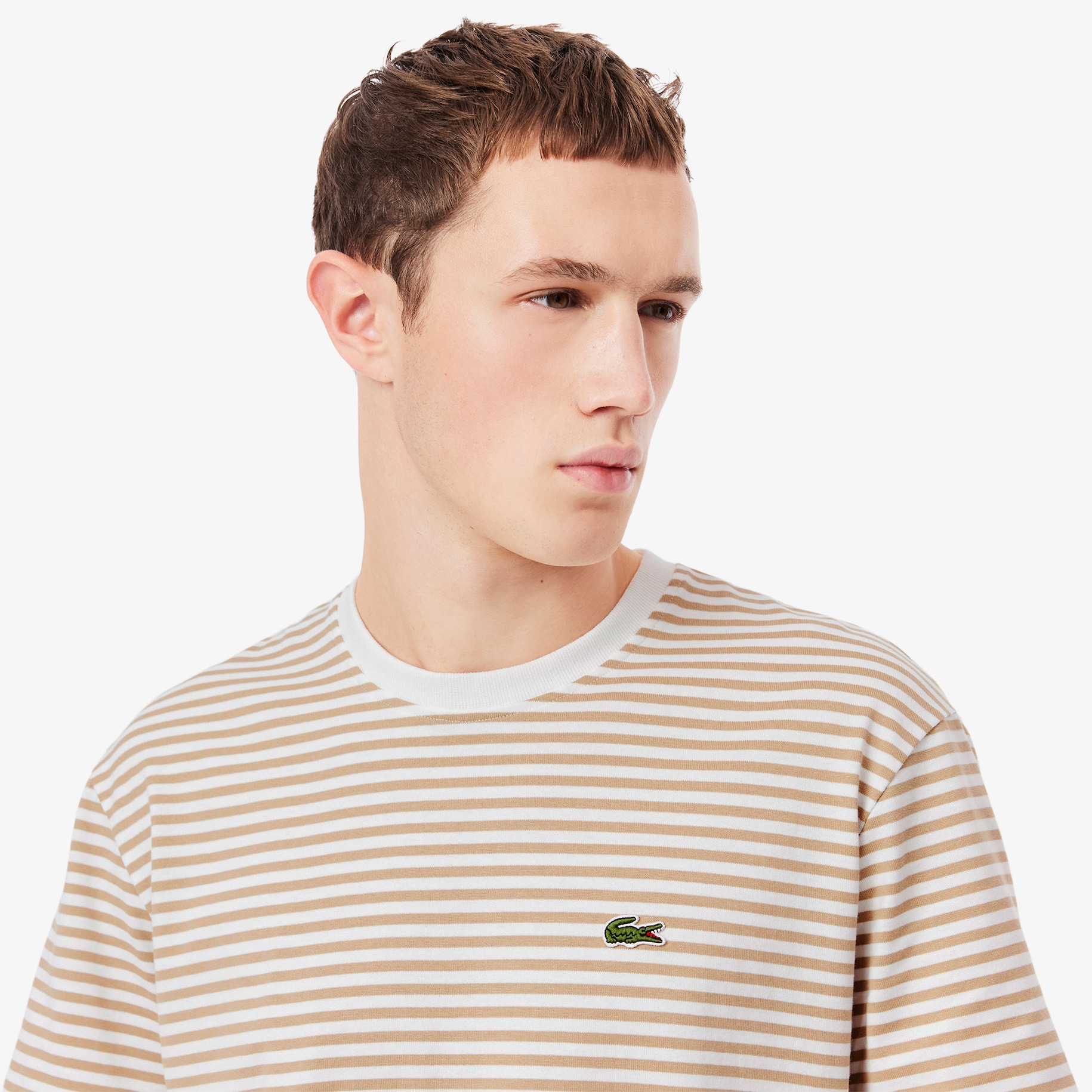 Heavy Cotton Striped T-shirt image number 1