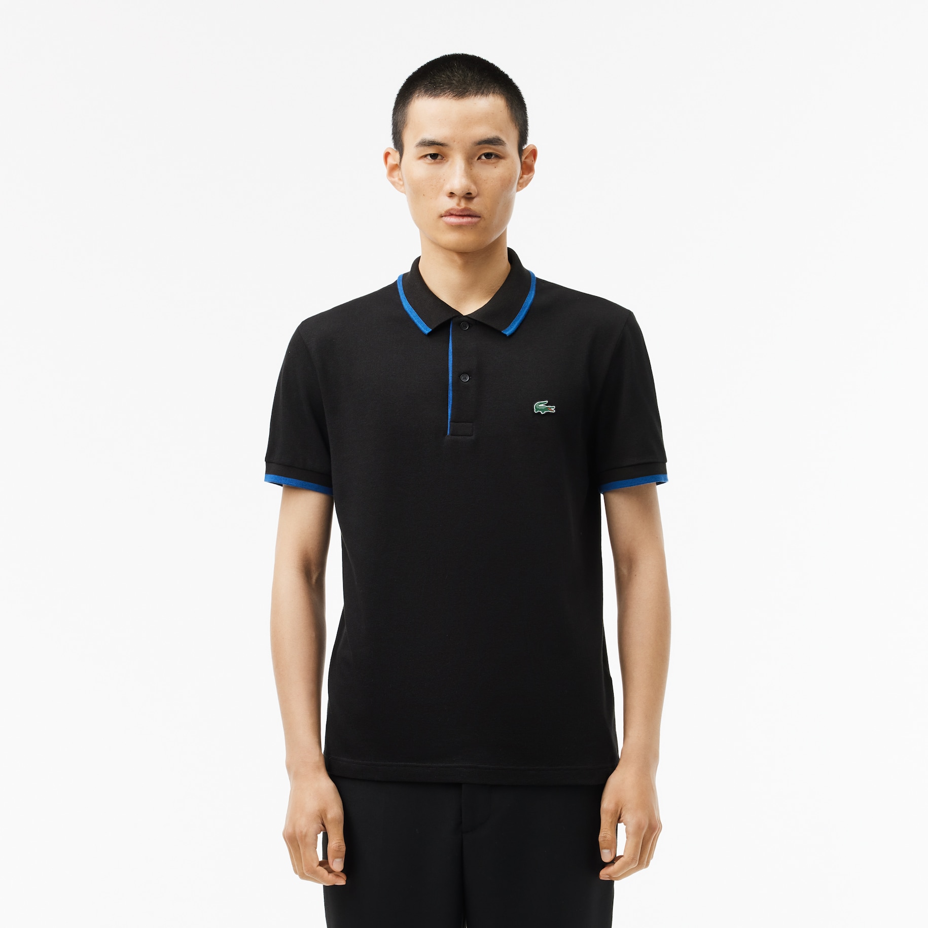 Regular Fit Stripe Collar Polo Shirt image number 0