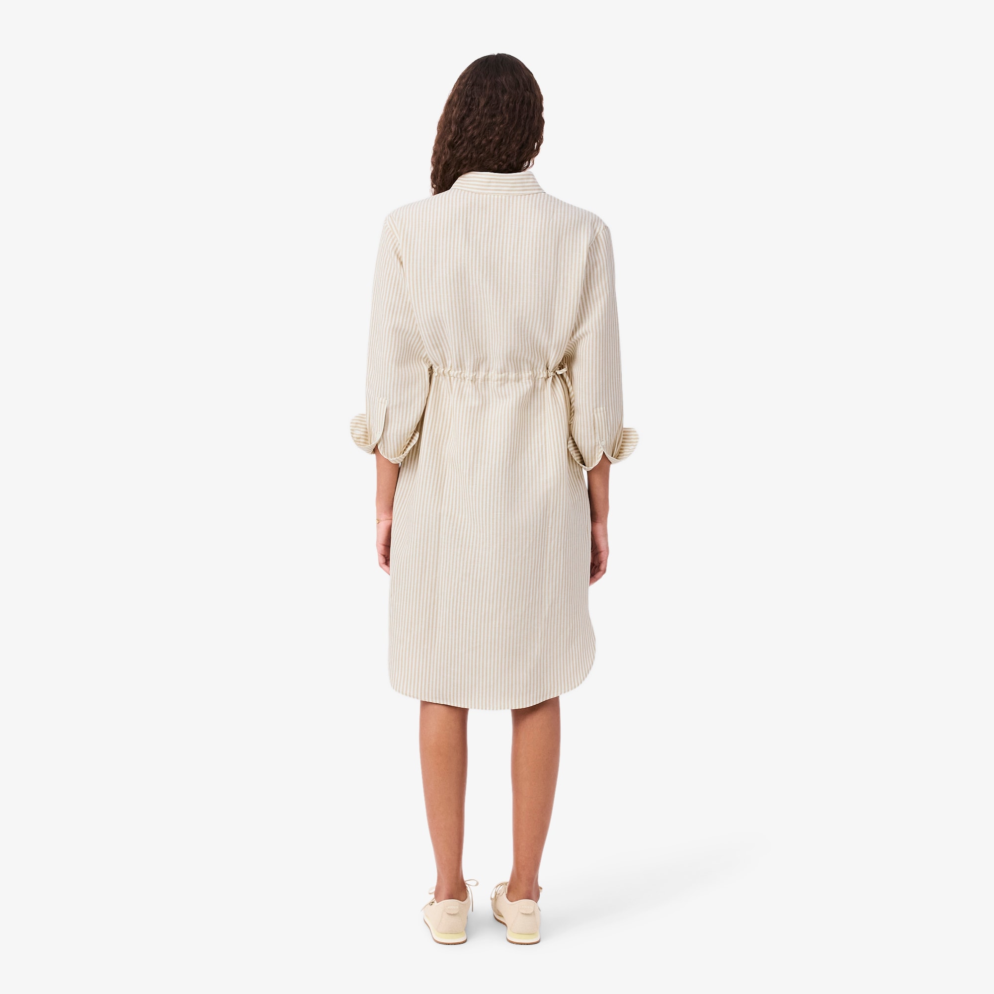 Oversized Linen Blend Shirt Dress image number 2