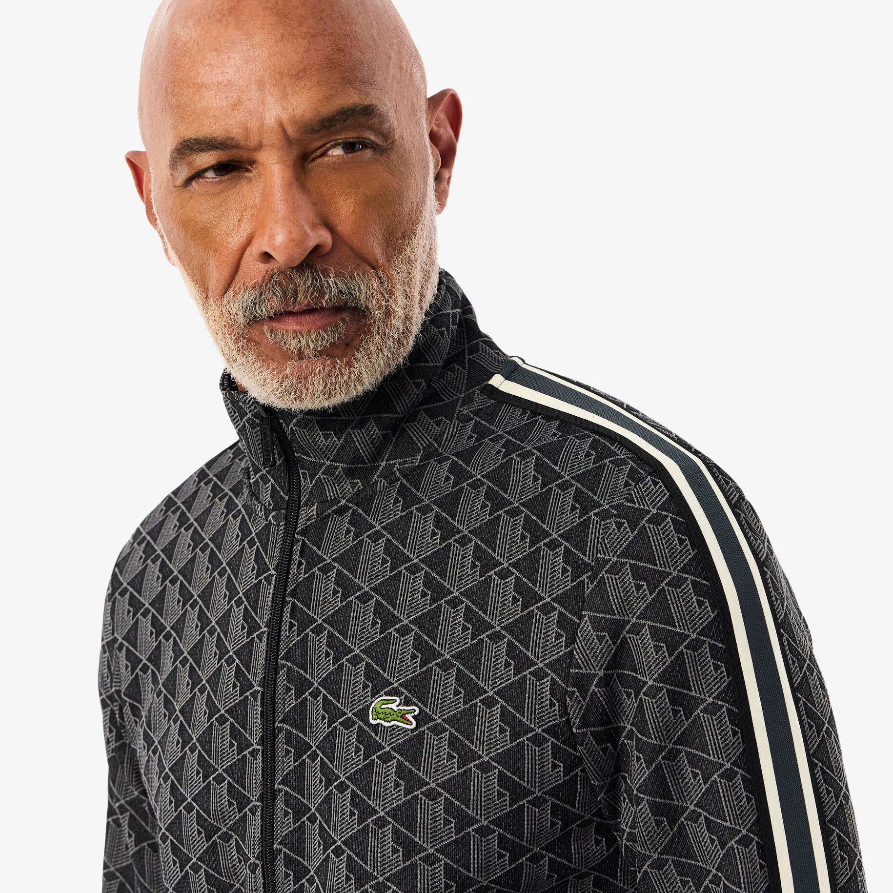 Paris Jacquard Monogram Zipped Sweatshirt image number 1
