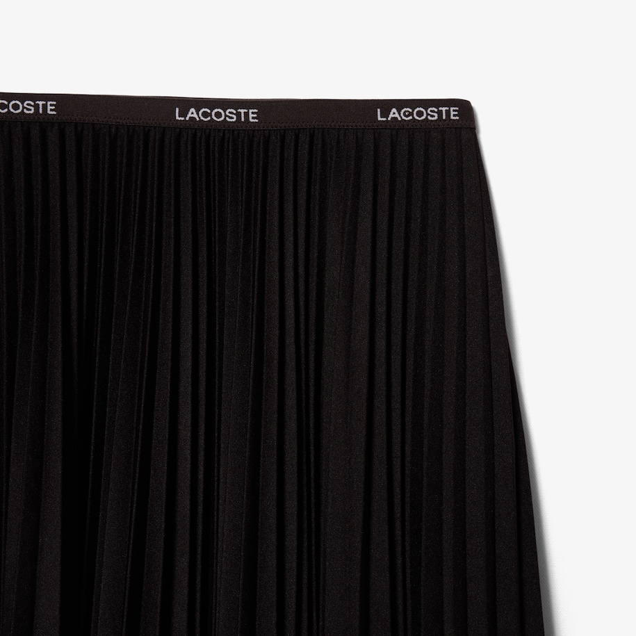 Long Pleated Elasticated Waist Skirt image number 4