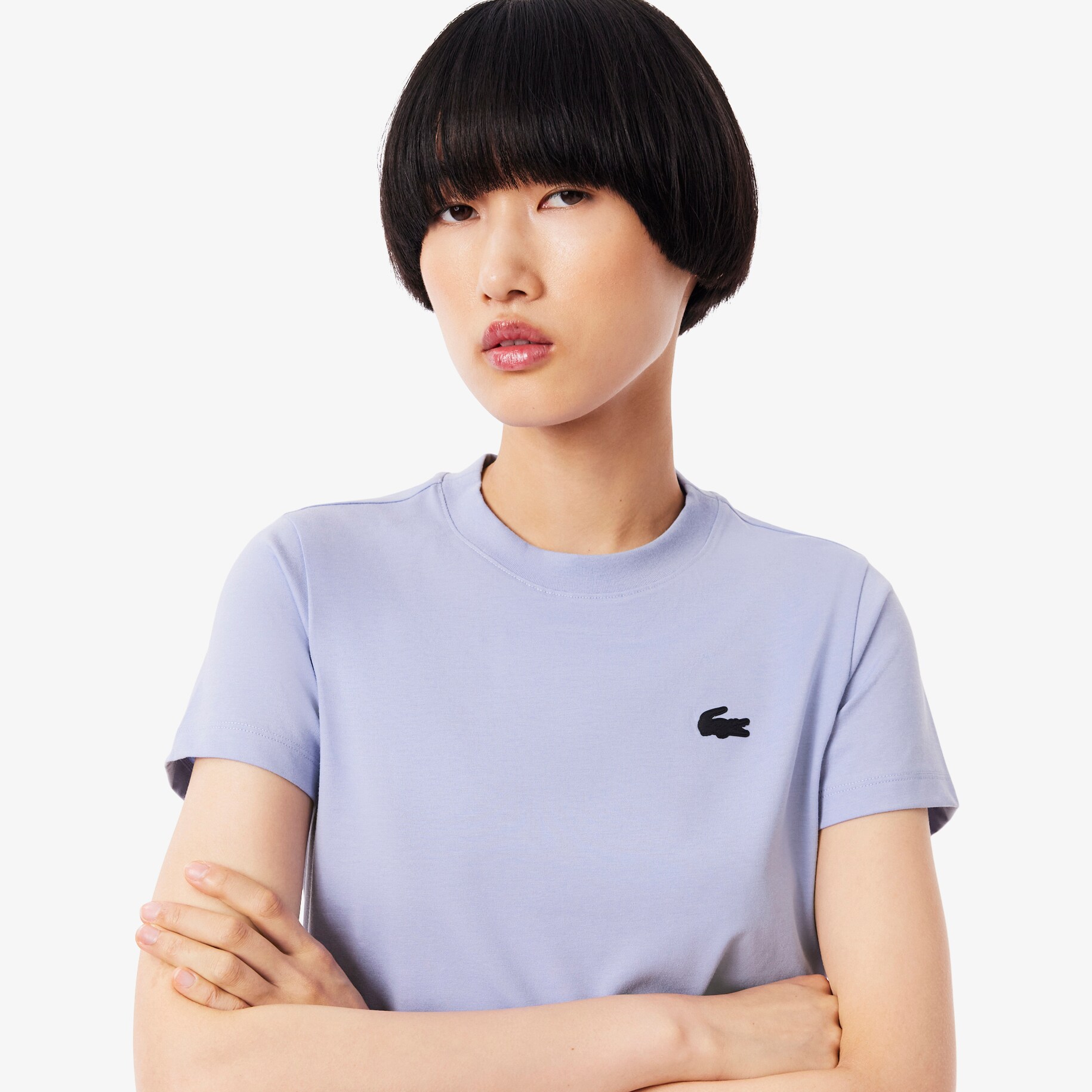 Women's Lacoste SPORT Organic Cotton Ultra-Dry Jersey T-Shirt image number 1
