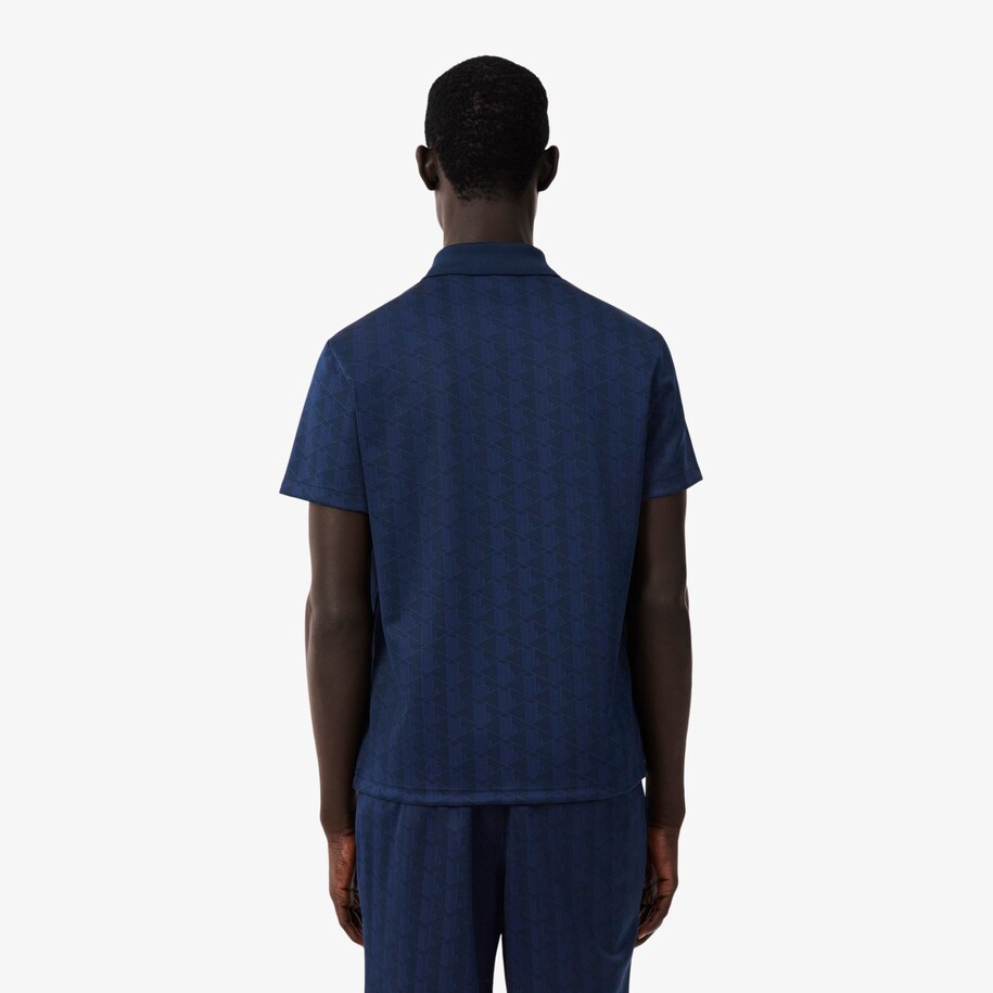 Classic Fit Monogram Jacquard Polo Shirt image number 2