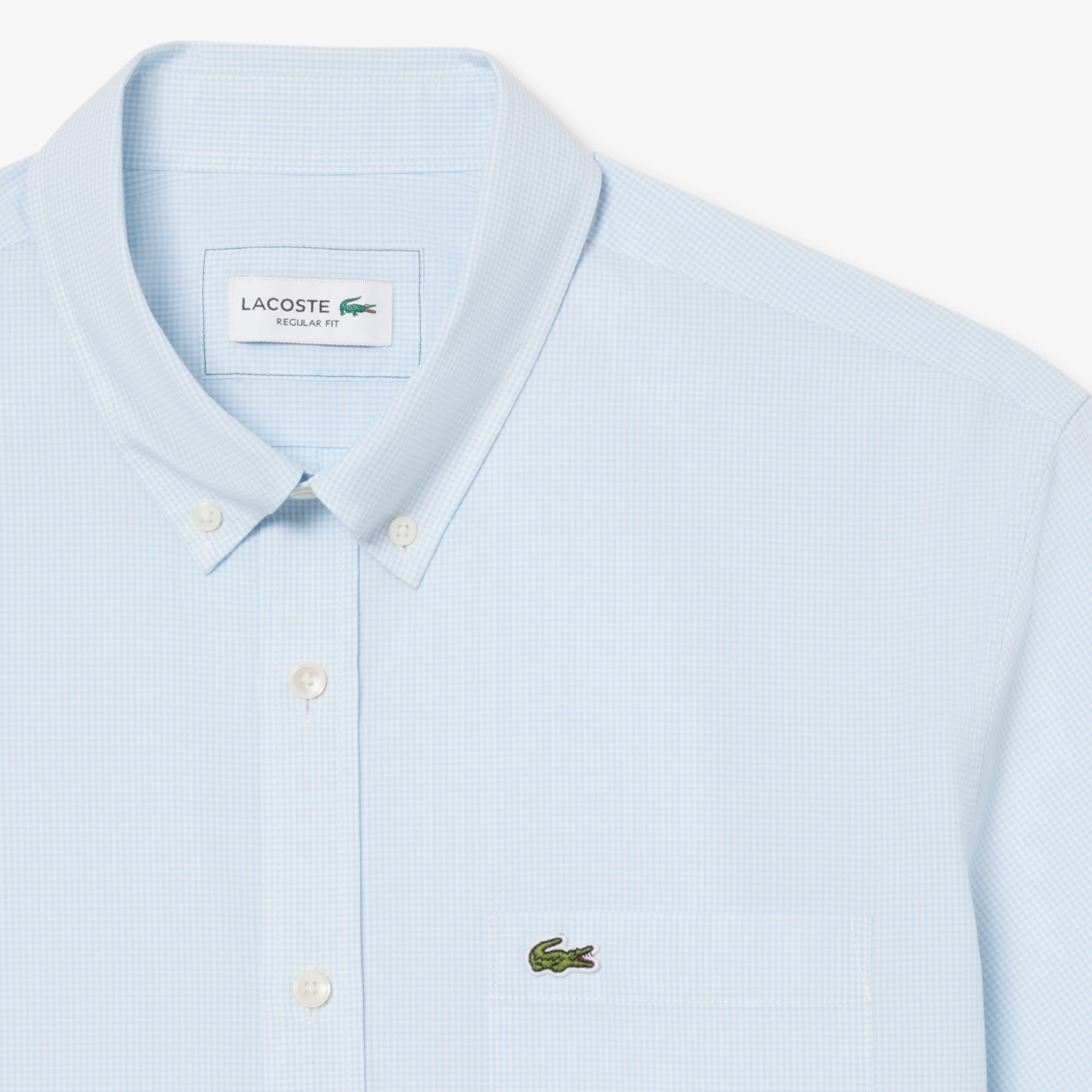 Regular Fit Short Sleeved Gingham Shirt image number 4