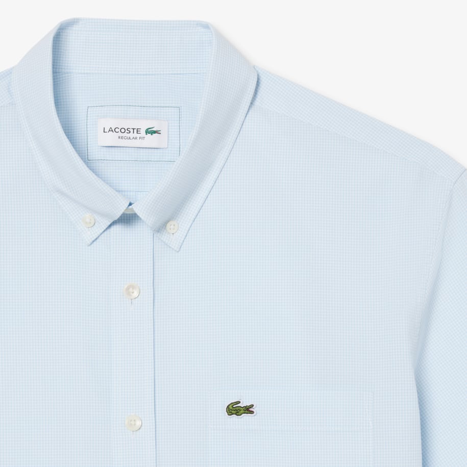 Regular Fit Short Sleeved Gingham Shirt image number 4
