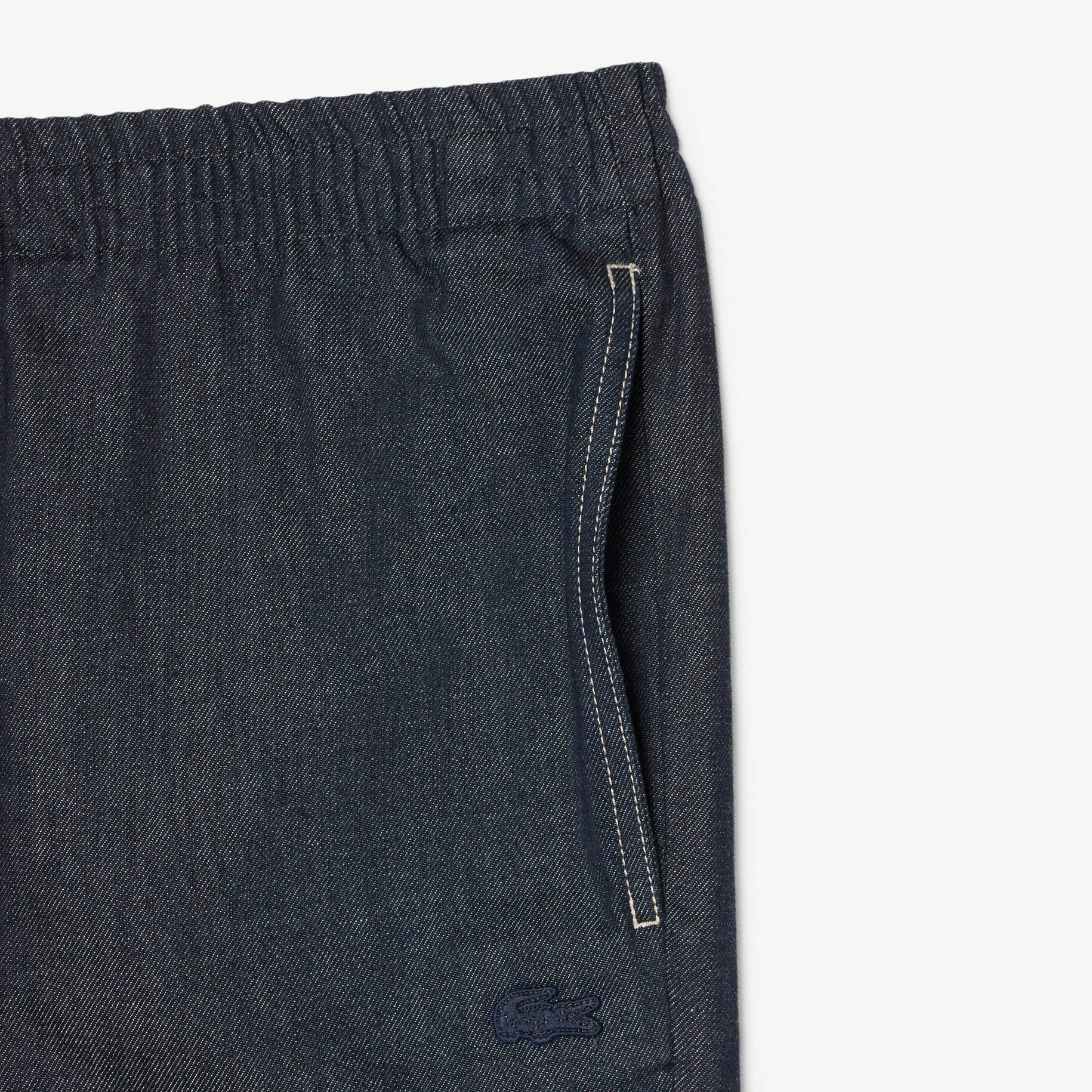 Relaxed Fit Elasticated Waist Denim Pants image number 4