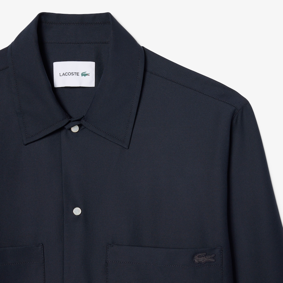 Textured Cotton Overshirt image number 4