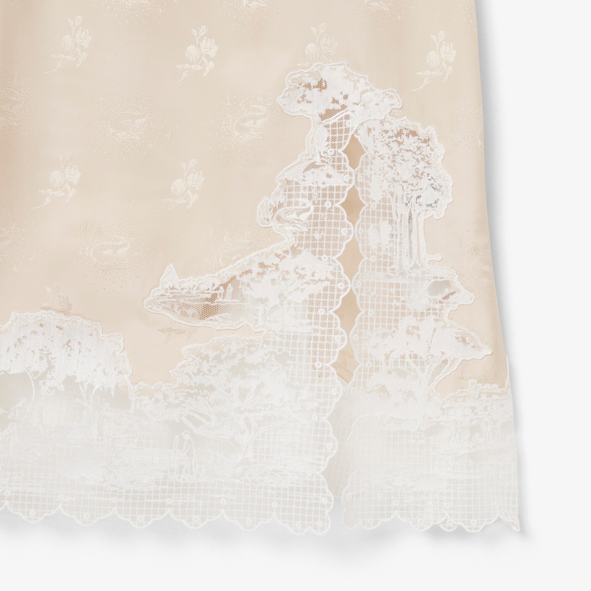Runway Landscape Embroidery Tulle Dress image number 6