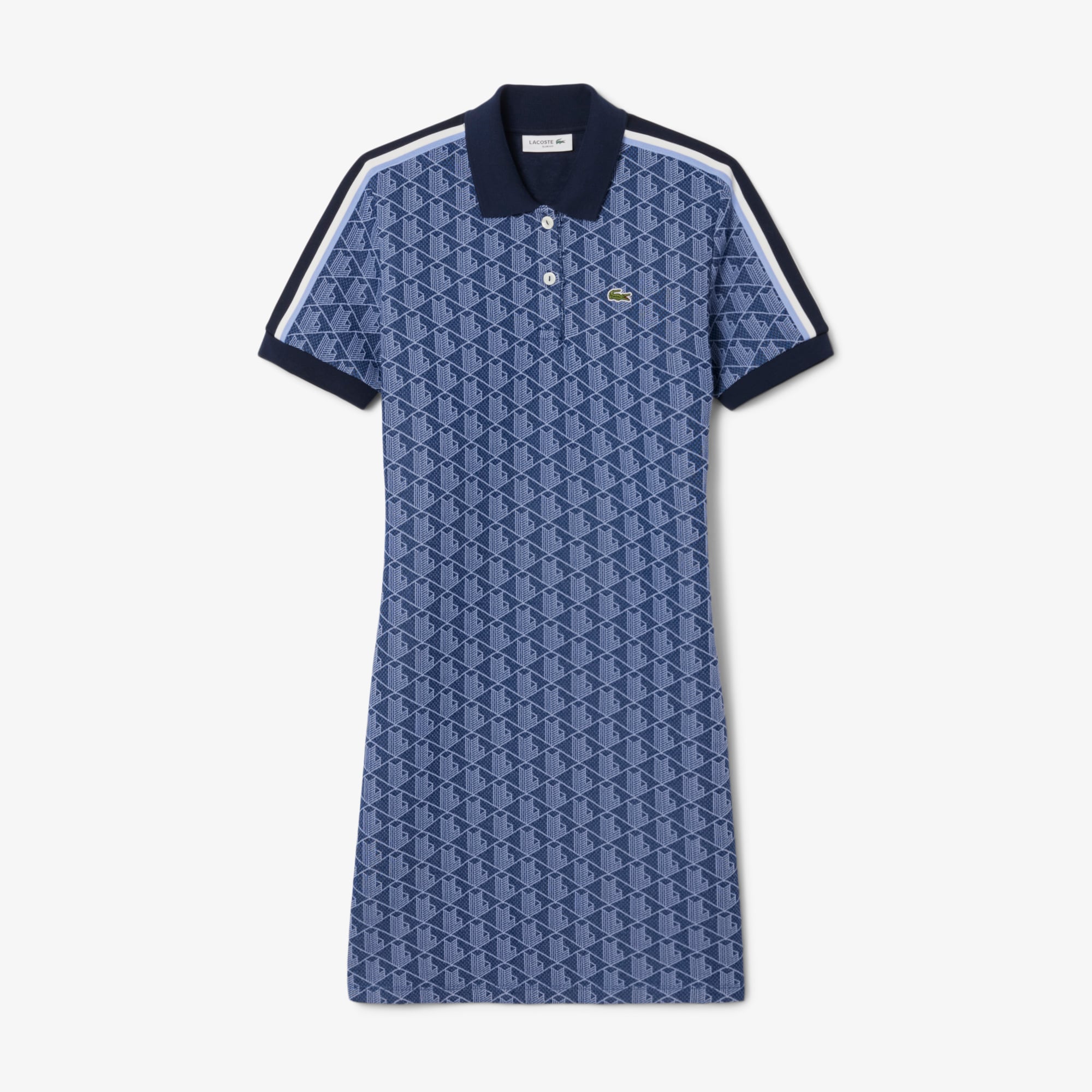 Slim Fit Monogram Polo Dress image number 3