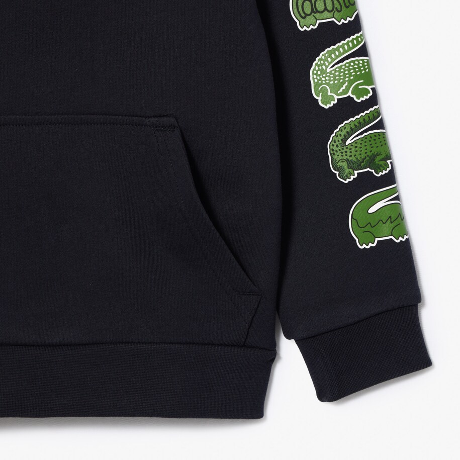 Contrast Crocodile Hoodie image number 3