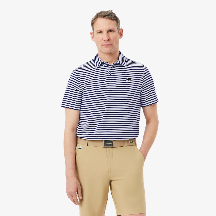 Regular Fit Ultra Dry Striped Golf Polo Shirt image number 0