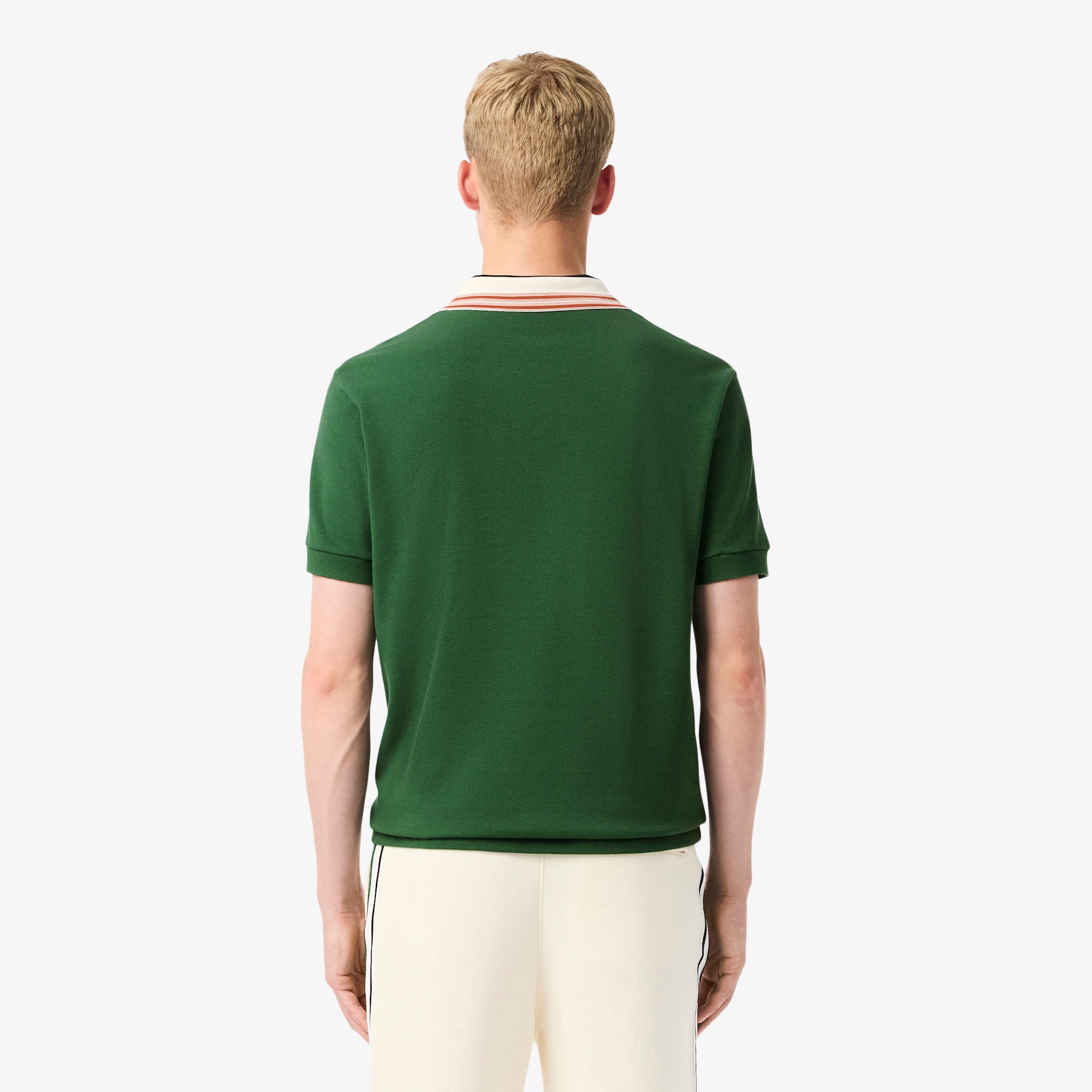 French Made Classic Fit Stripe Collar Polo Shirt image number 2