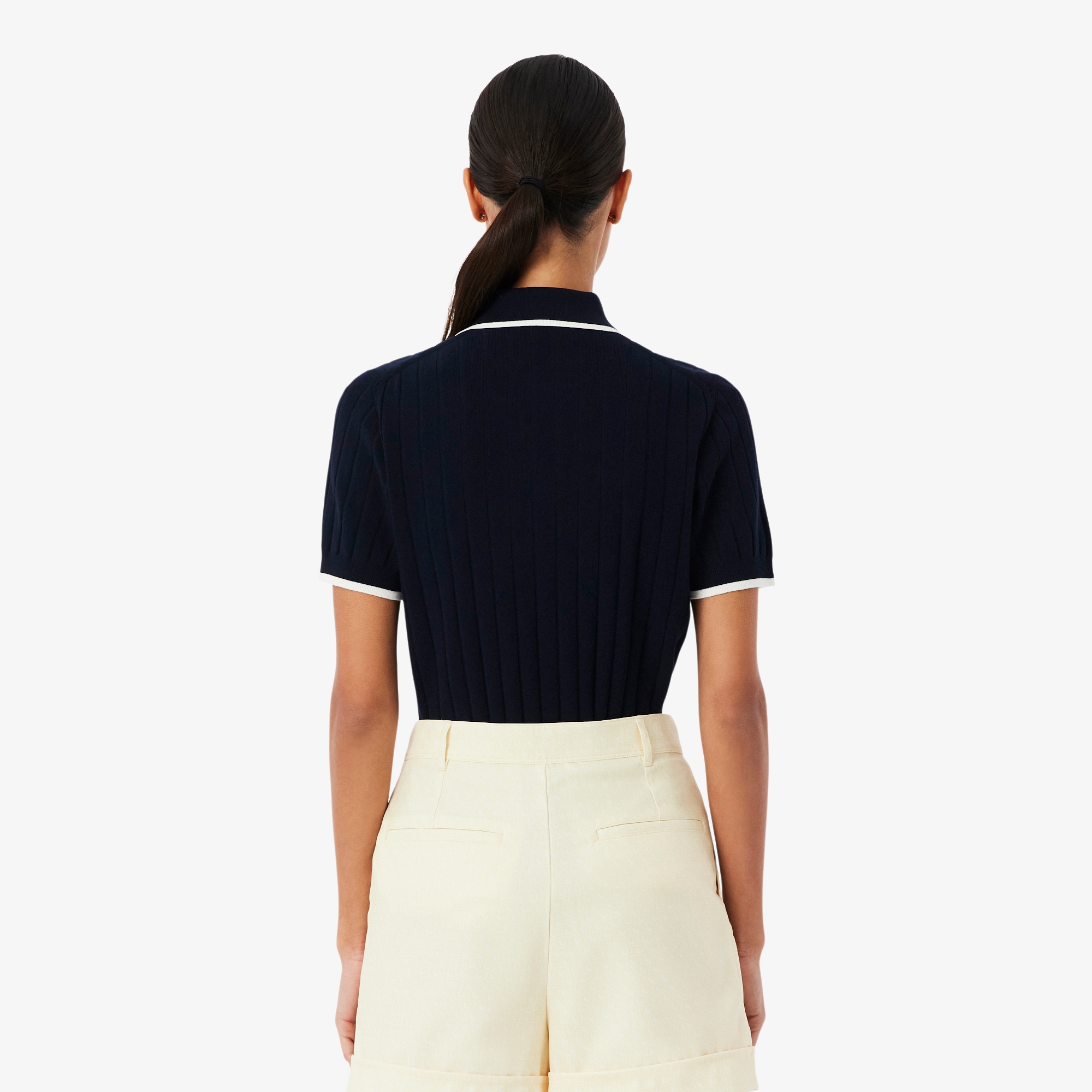 Short Sleeved Polo Collar Golf Sweater image number 2