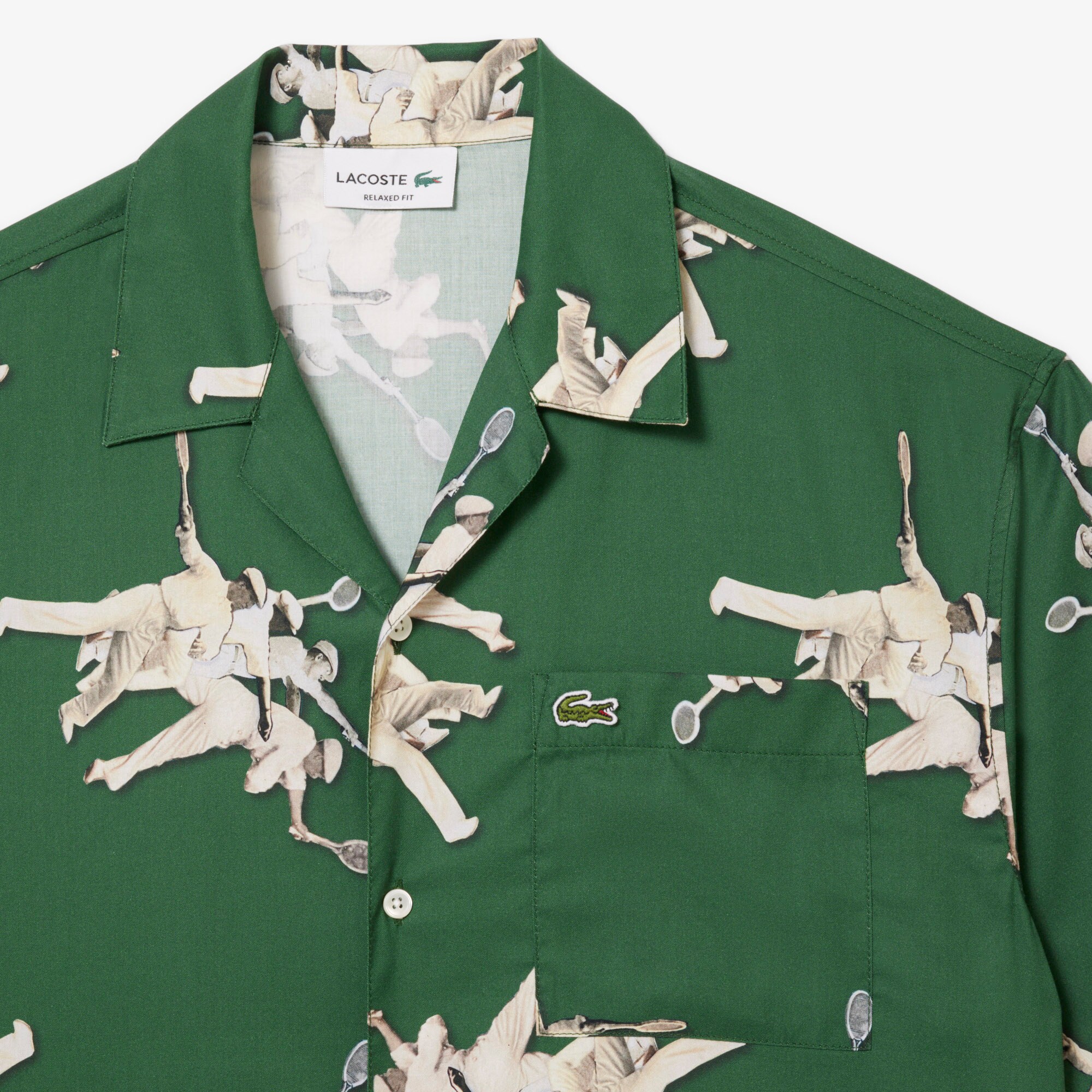 Relaxed Fit Ren&eacute; Lacoste Print Shirt image number 5