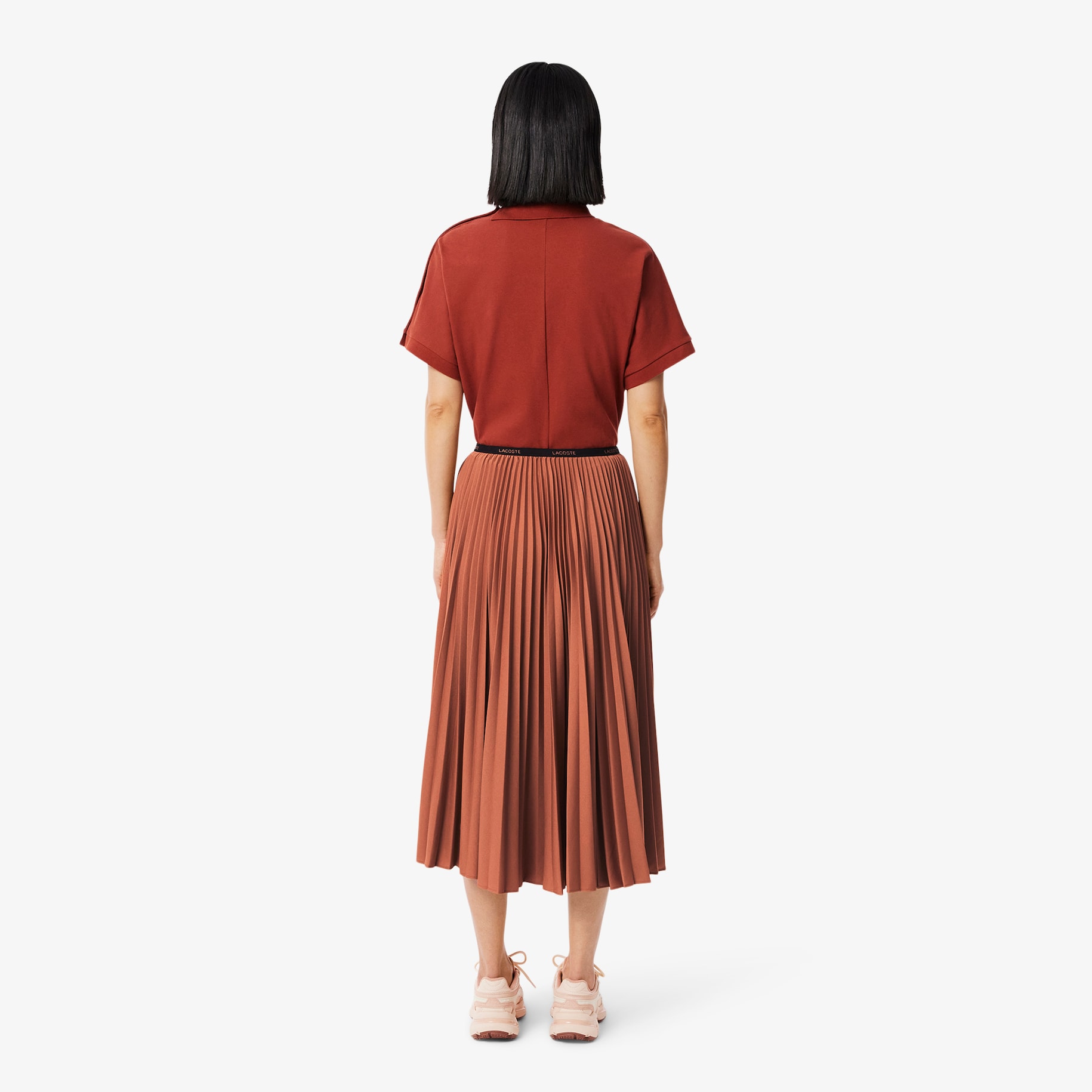 Long Pleated Elasticated Waist Skirt image number 2