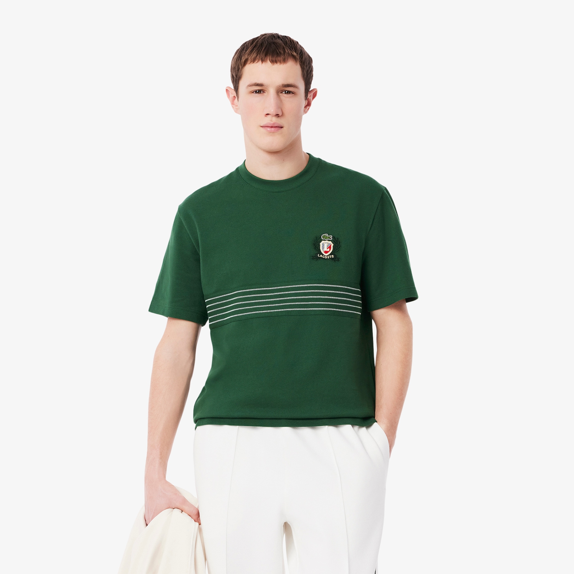 Embroidered Badge Piqué T-shirt image number 0