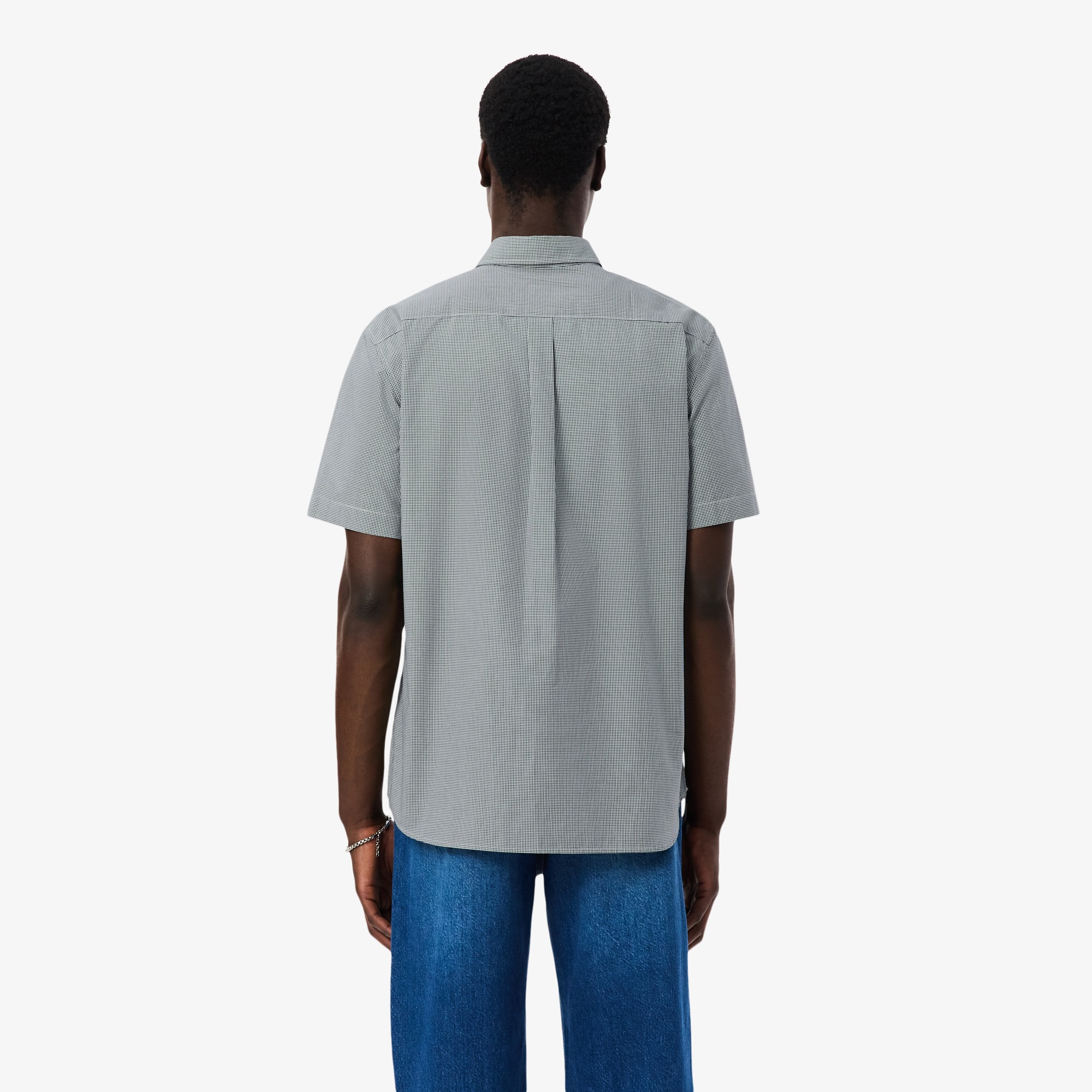 Regular Fit Short Sleeved Gingham Shirt image number 2