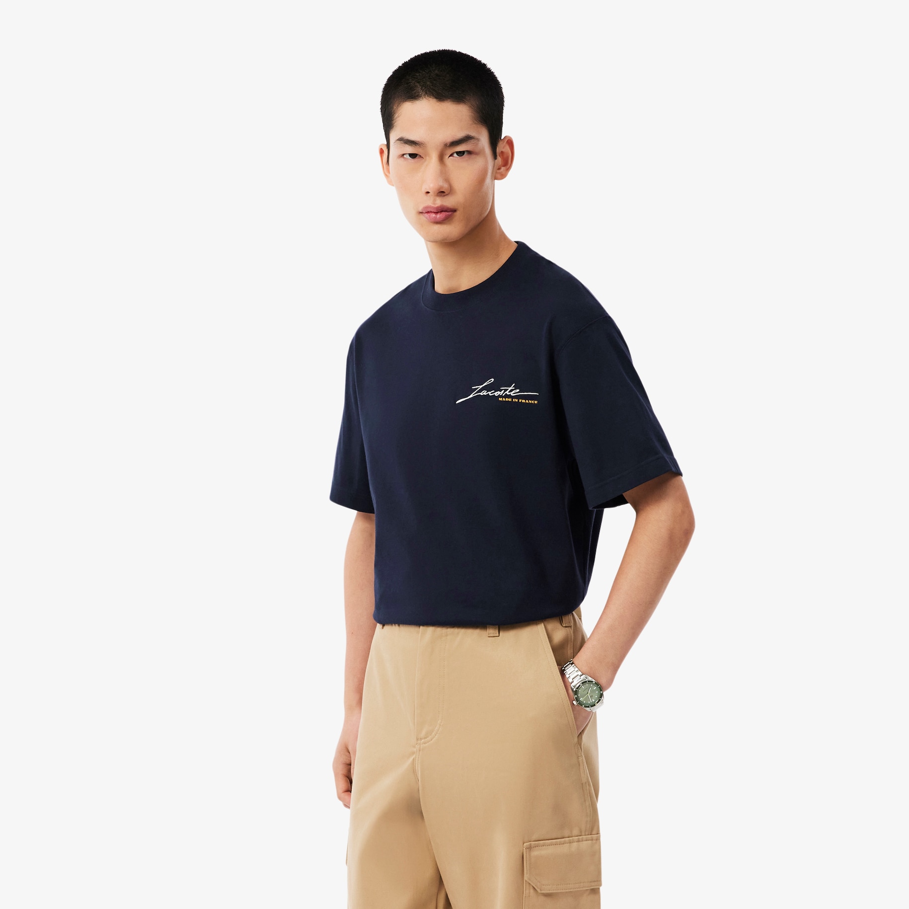French Made Signature Embroidery T-shirt image number 0