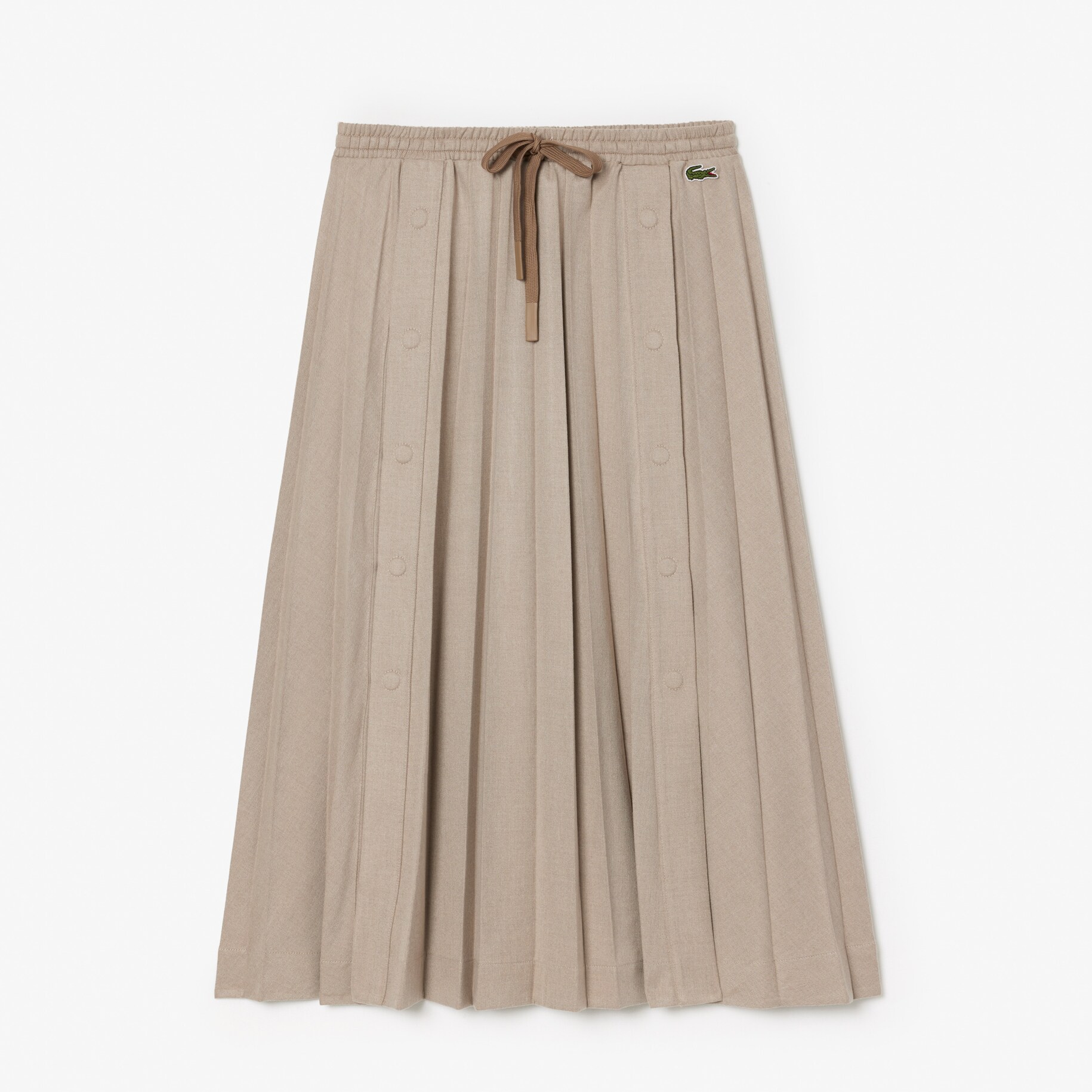 Long Pleated Flannel Skirt image number 3