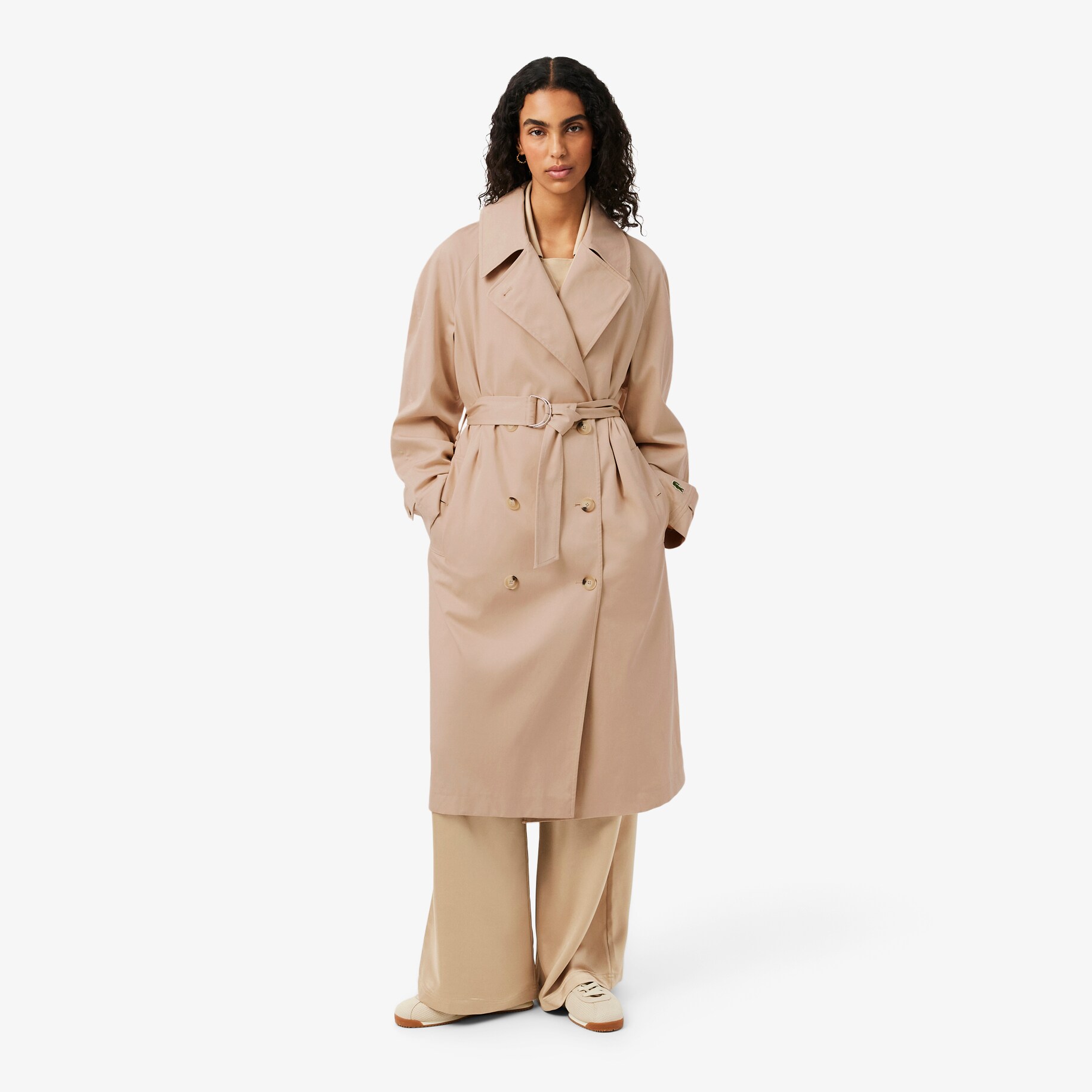 Oversized Water-Repellent Trench Coat image number 0