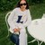 Embroidered Intarsia Cable Knit Sweater image number 7