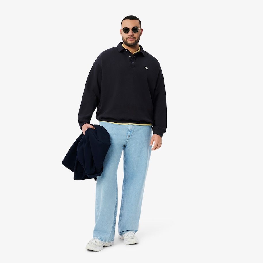 Loose Fit Piqué Sweatshirt image number 6