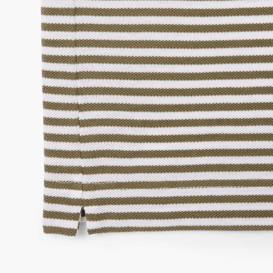 Classic Fit L.12.12 Striped Petit Piqué Polo Shirt image number 5