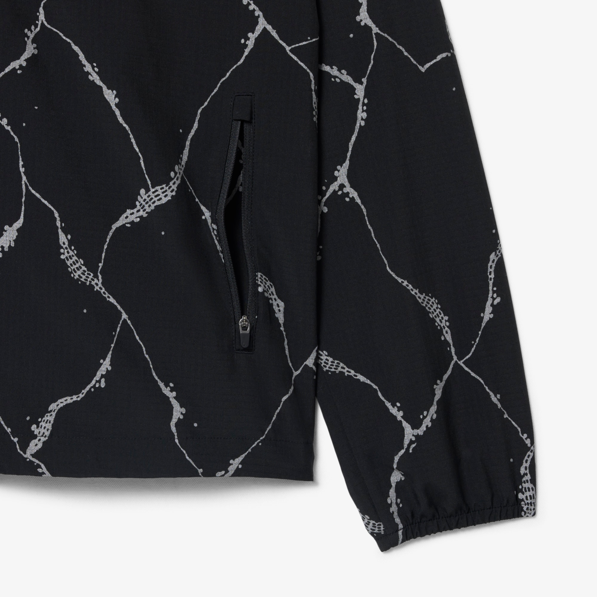Reflective Crocodile Print Tennis Jacket image number 5