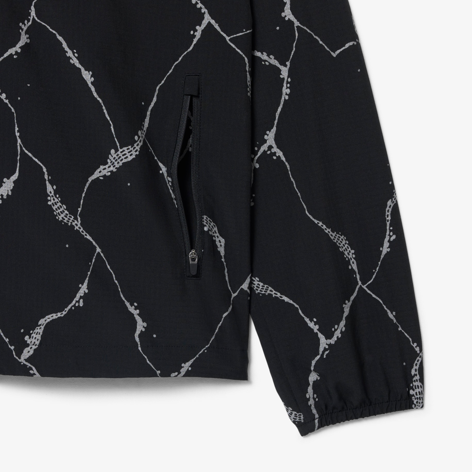 Reflective Crocodile Print Tennis Jacket image number 5