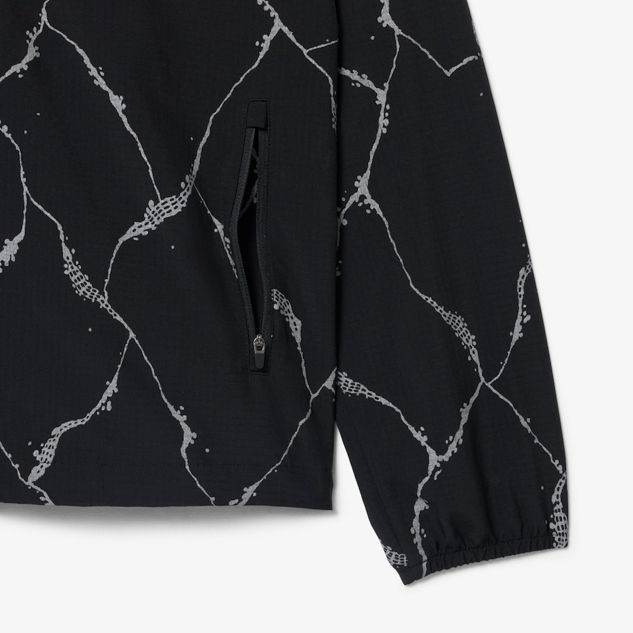 Reflective Crocodile Print Tennis Jacket image number 5