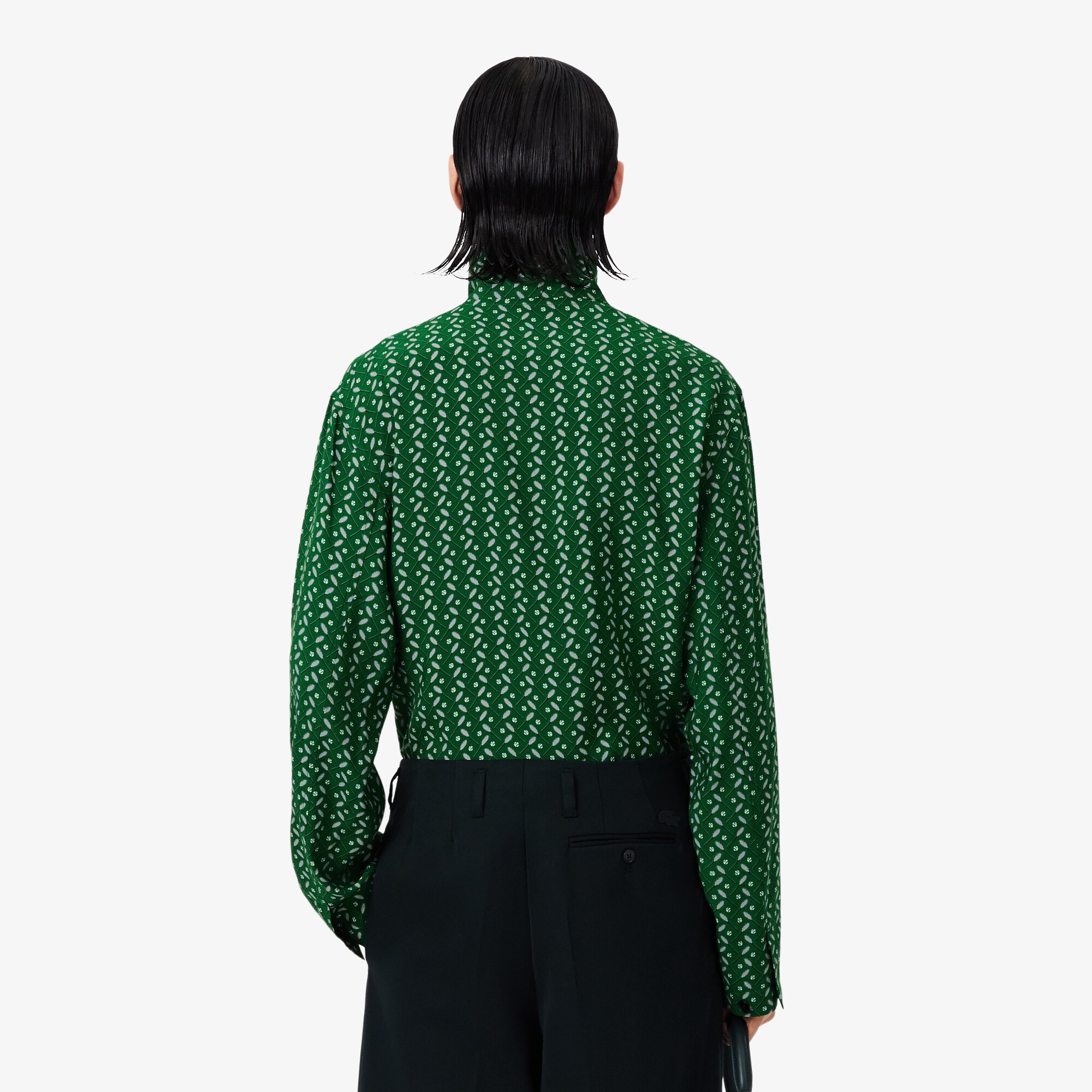 Runway Regular Fit Printed Satin Shirt image number 2