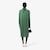 Runway Printed Satin Scarf Neck Dress image number 2