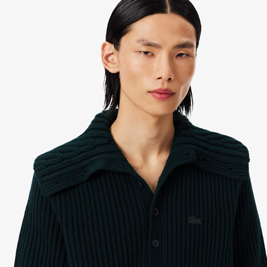 Runway Cable Neck Wool Sweater image number 1