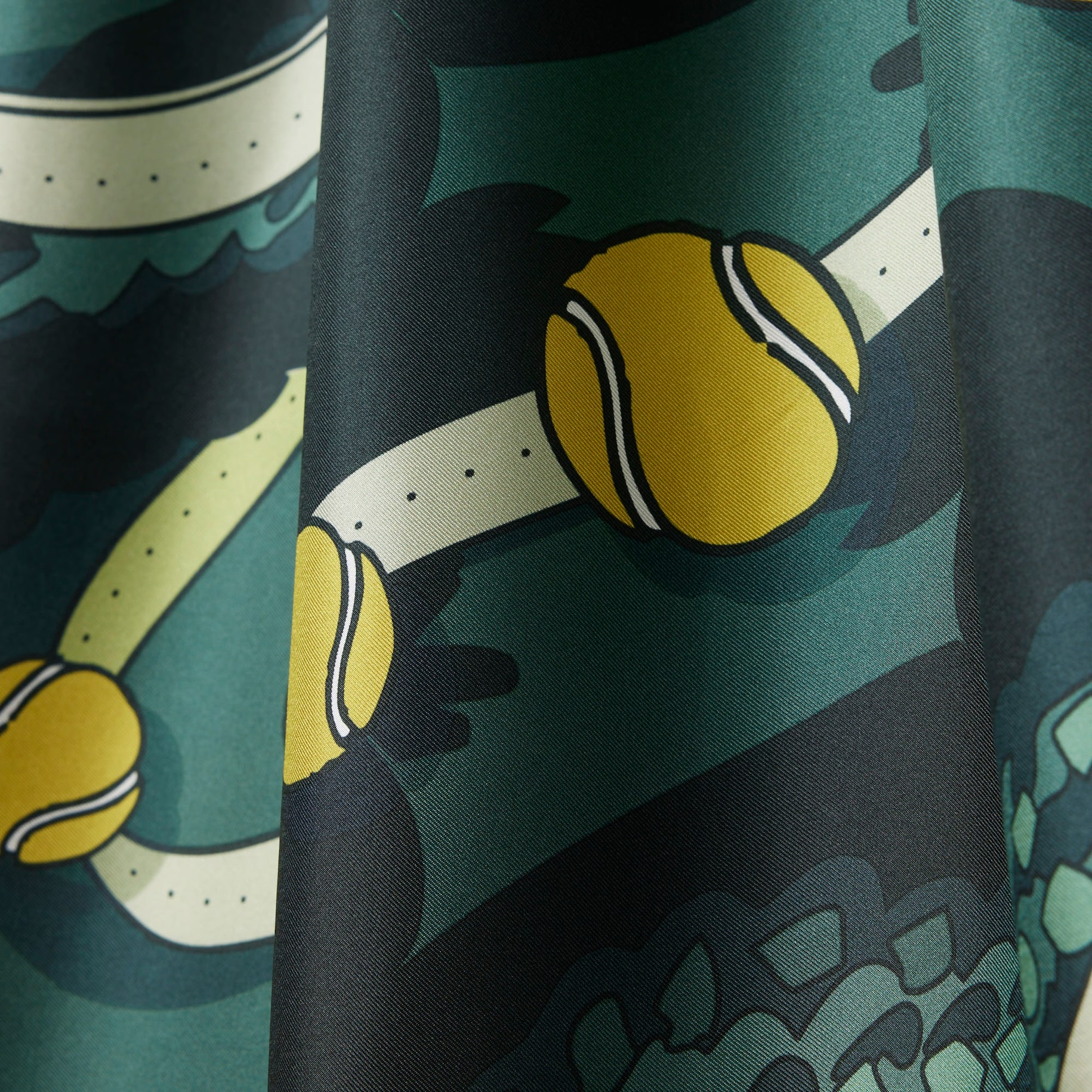 Runway Print Silk Square image number 4