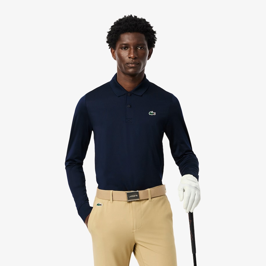 Long Sleeve Ultra Dry Jersey Golf Polo Shirt image number 0