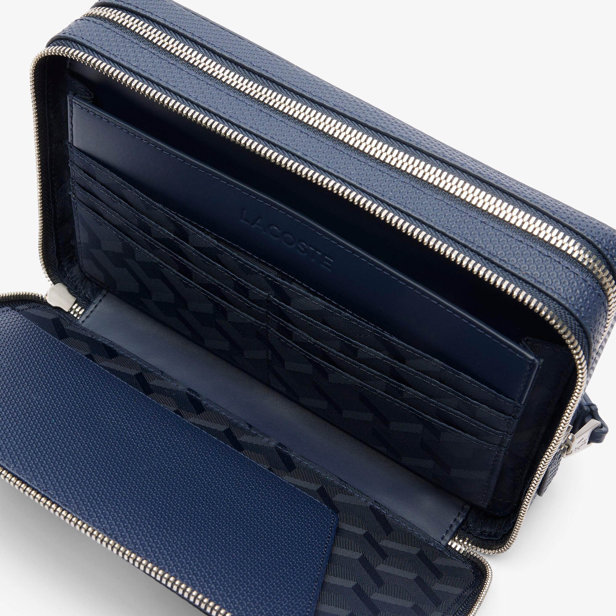 Men's Chantaco Piqu&eacute; Leather Zip Pouch image number 3