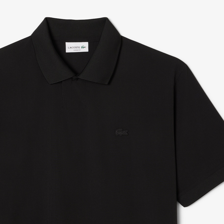 Loose Fit Mesh Polo Shirt image number 4