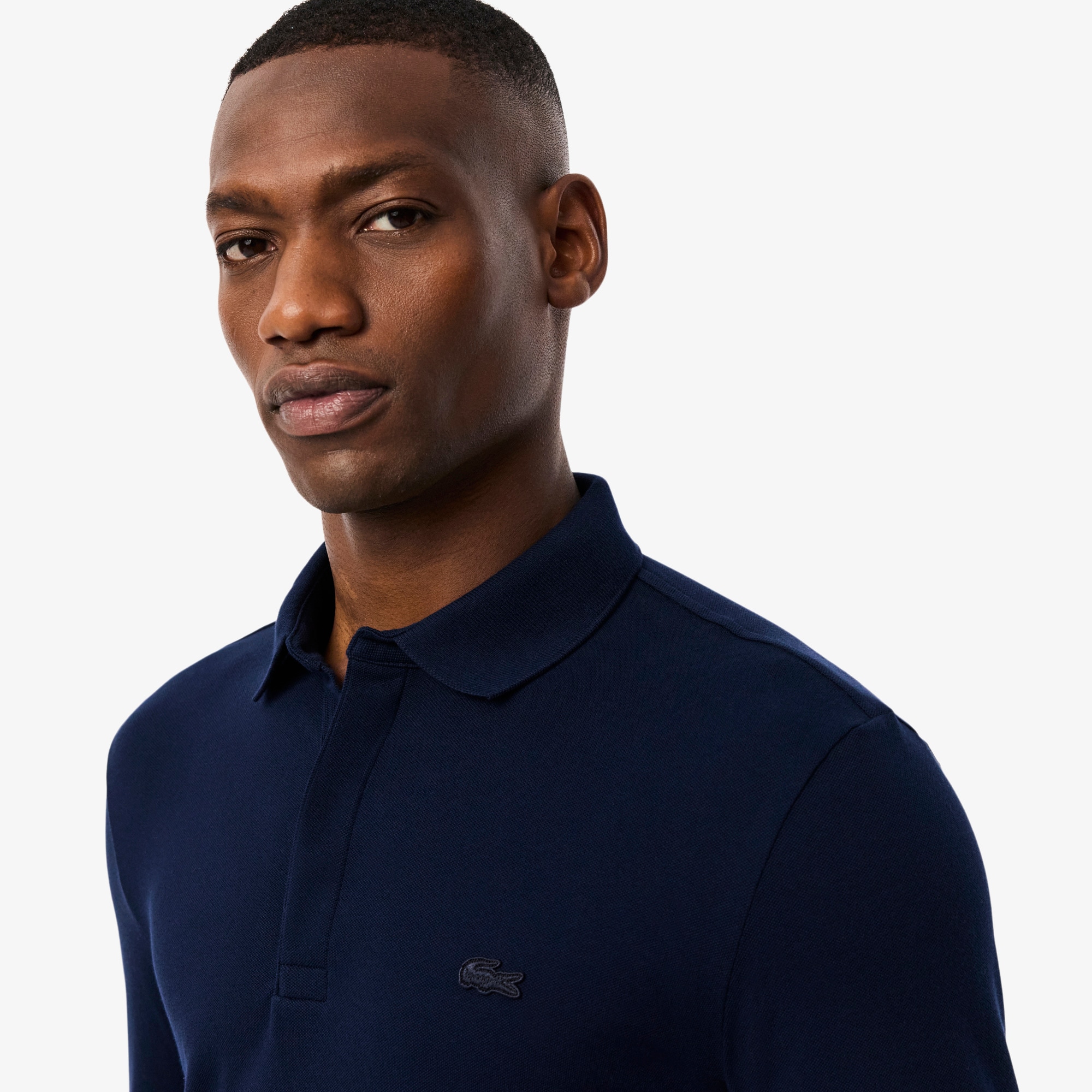Smart Paris long sleeve stretch cotton Polo Shirt image number 1