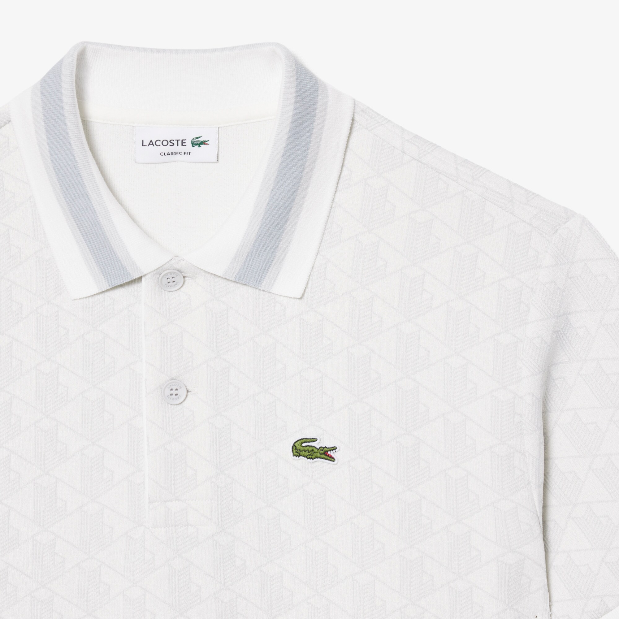 Classic Fit Monogram Jacquard Polo Shirt image number 4