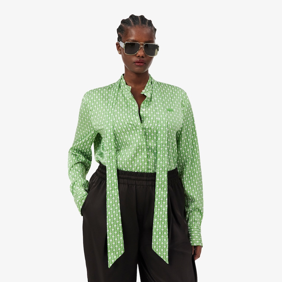 Regular Fit Removable Tie Collar Shirt image number 8