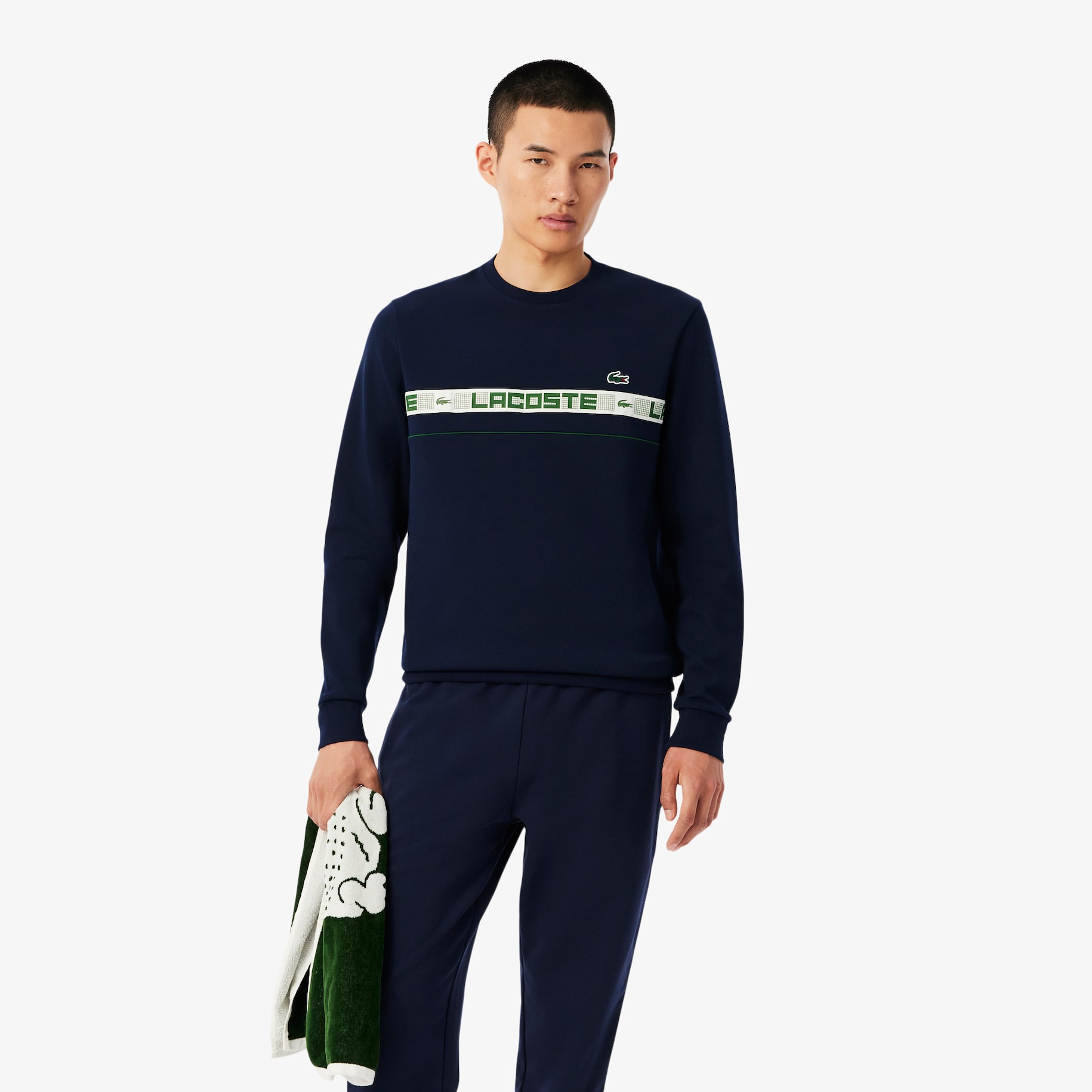 Branded Stripe Tennis Sweatshirt image number 0