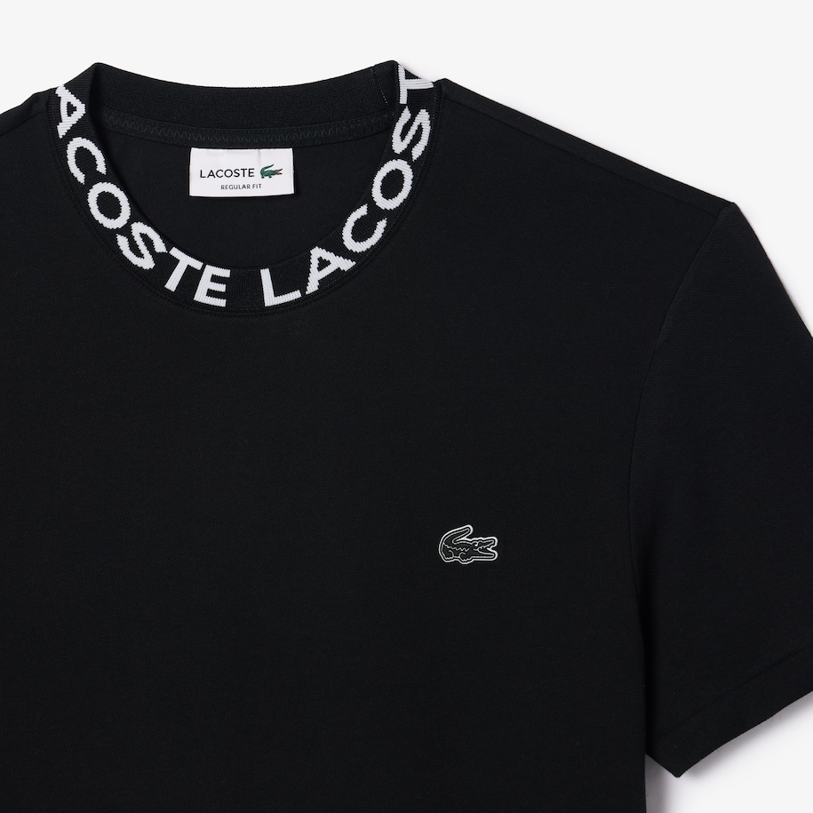 Ultralight Piqu&eacute; Logo Jacquard Collar T-shirt image number 4