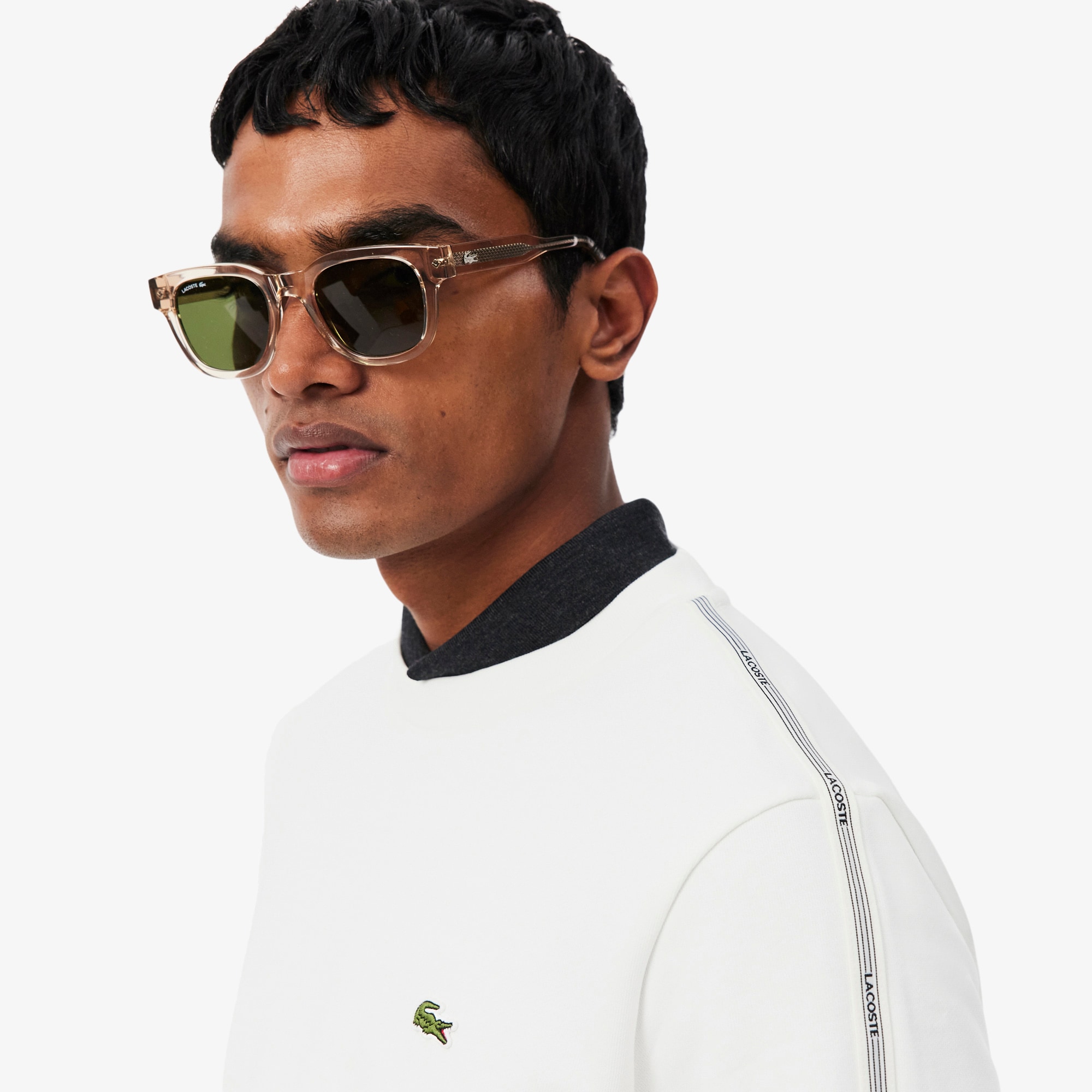 Stripe Band Fleece Sweatshirt image number 1