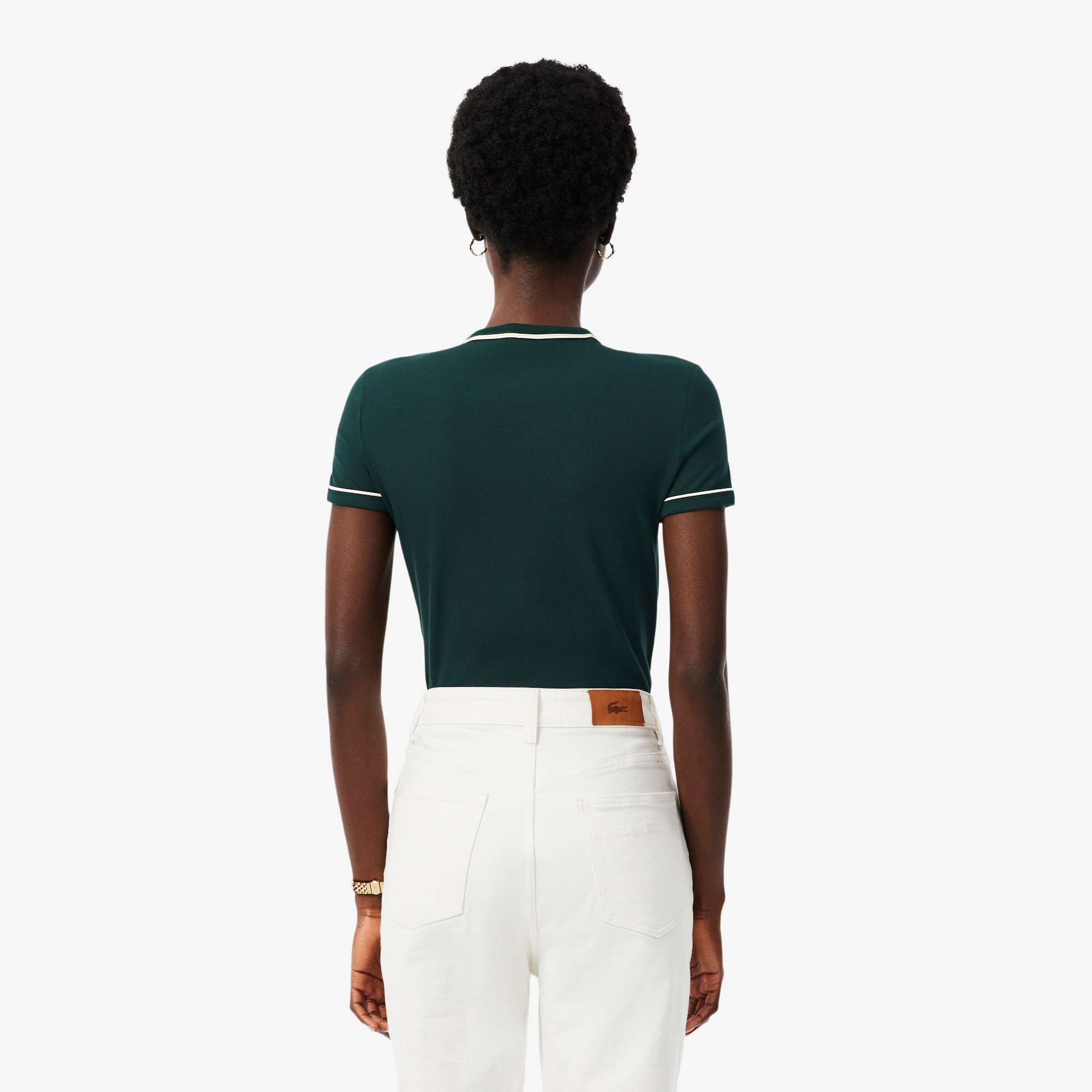 Contrast Trim Jersey T-shirt image number 2