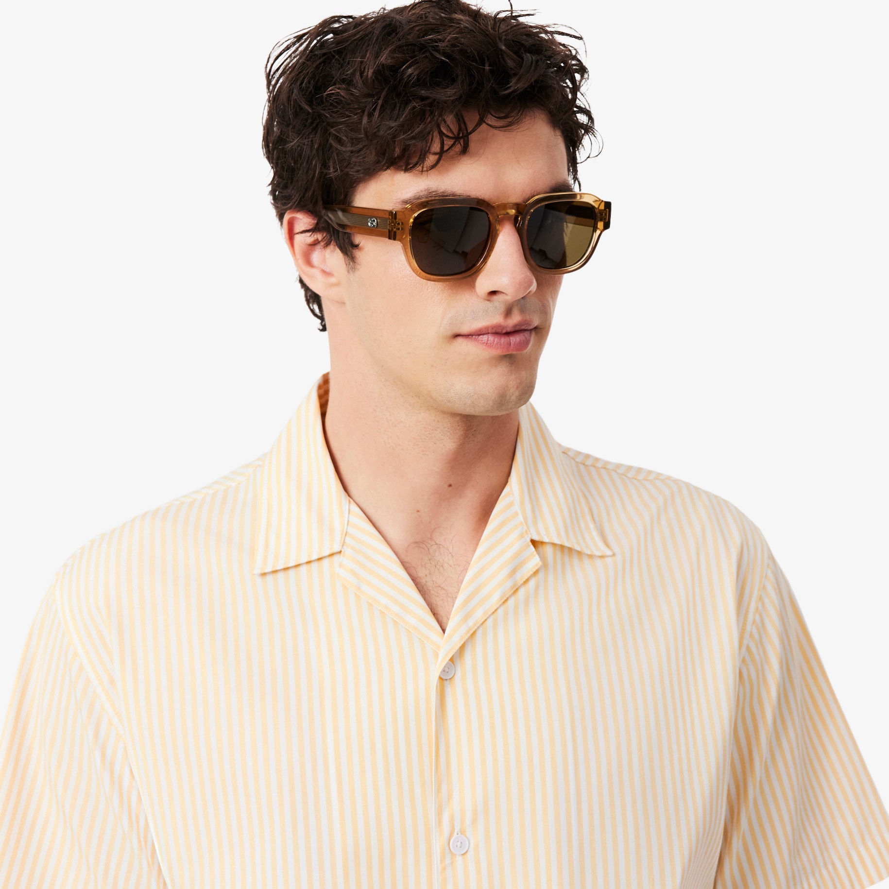 Relaxed Fit Striped Crocodile Shirt image number 1