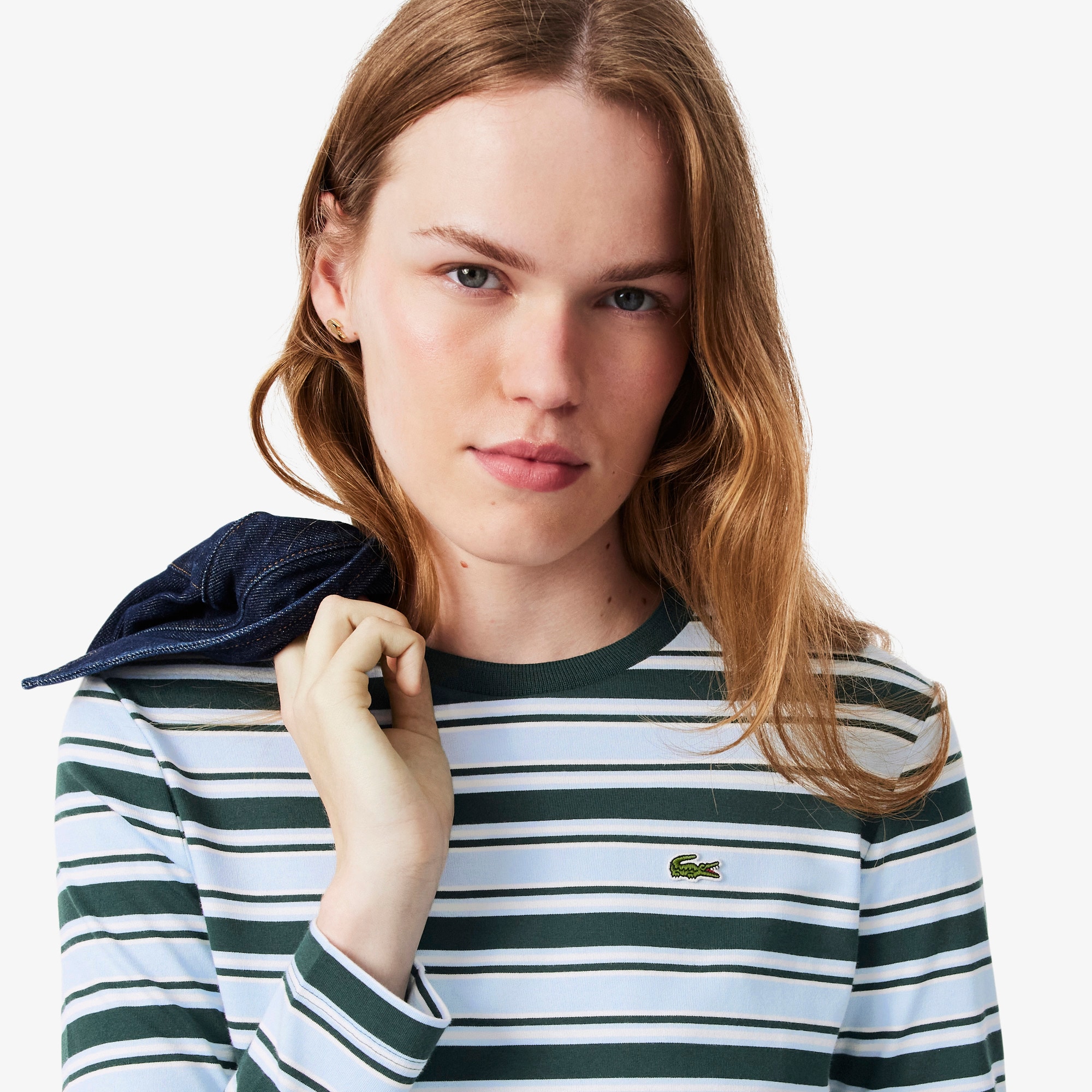 Long Sleeved Striped Jersey T-shirt image number 1