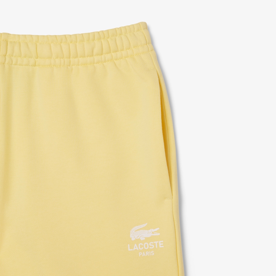 Printed cotton fleece shorts image number 4